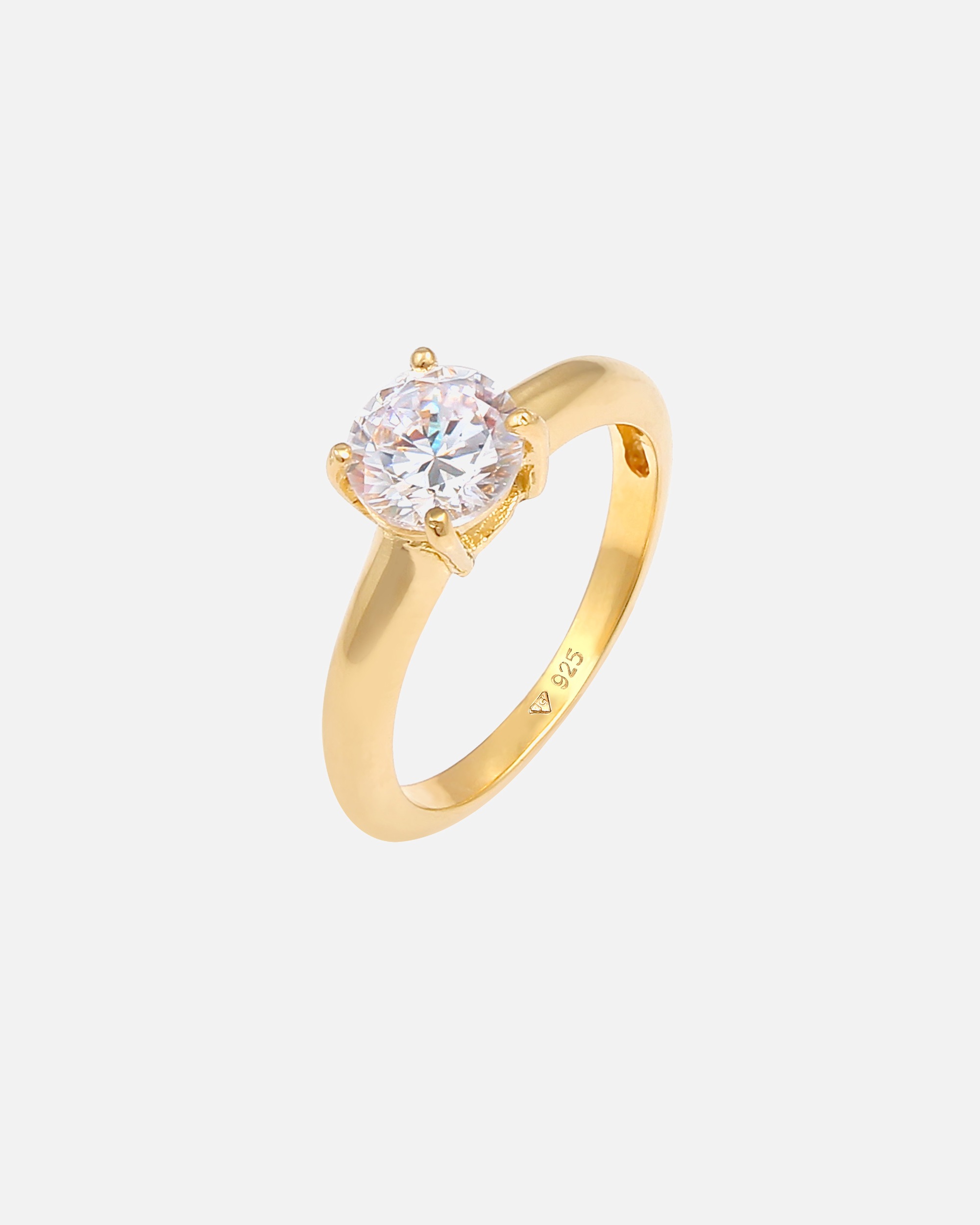 Bague pour Femme Elli Solitaire Classique Zirconia Argent 925 54
