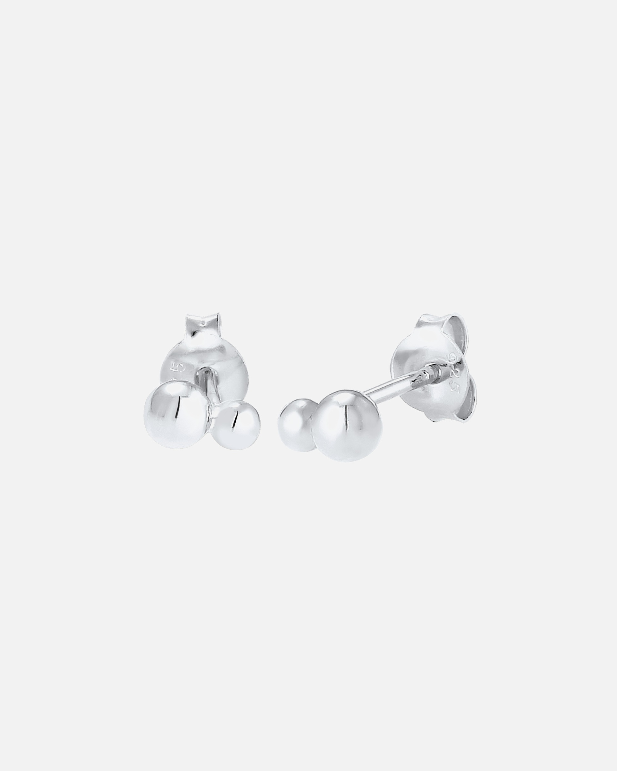 Boucles d'oreilles pour Femme Elli Basic Balle Clous d'Oreilles - (925/1000) Argent silberfarben