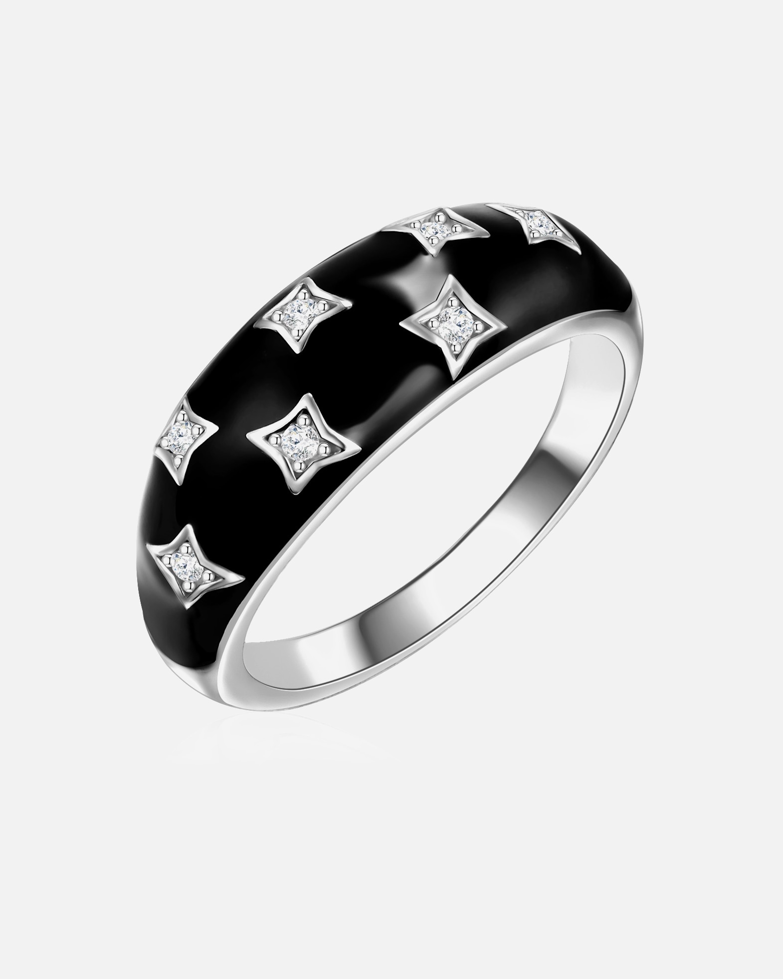 Bague pour Femme Glanzstücke München Bague en argent Argent sterling Oxyde de zirconium (CZ) en Argent 60