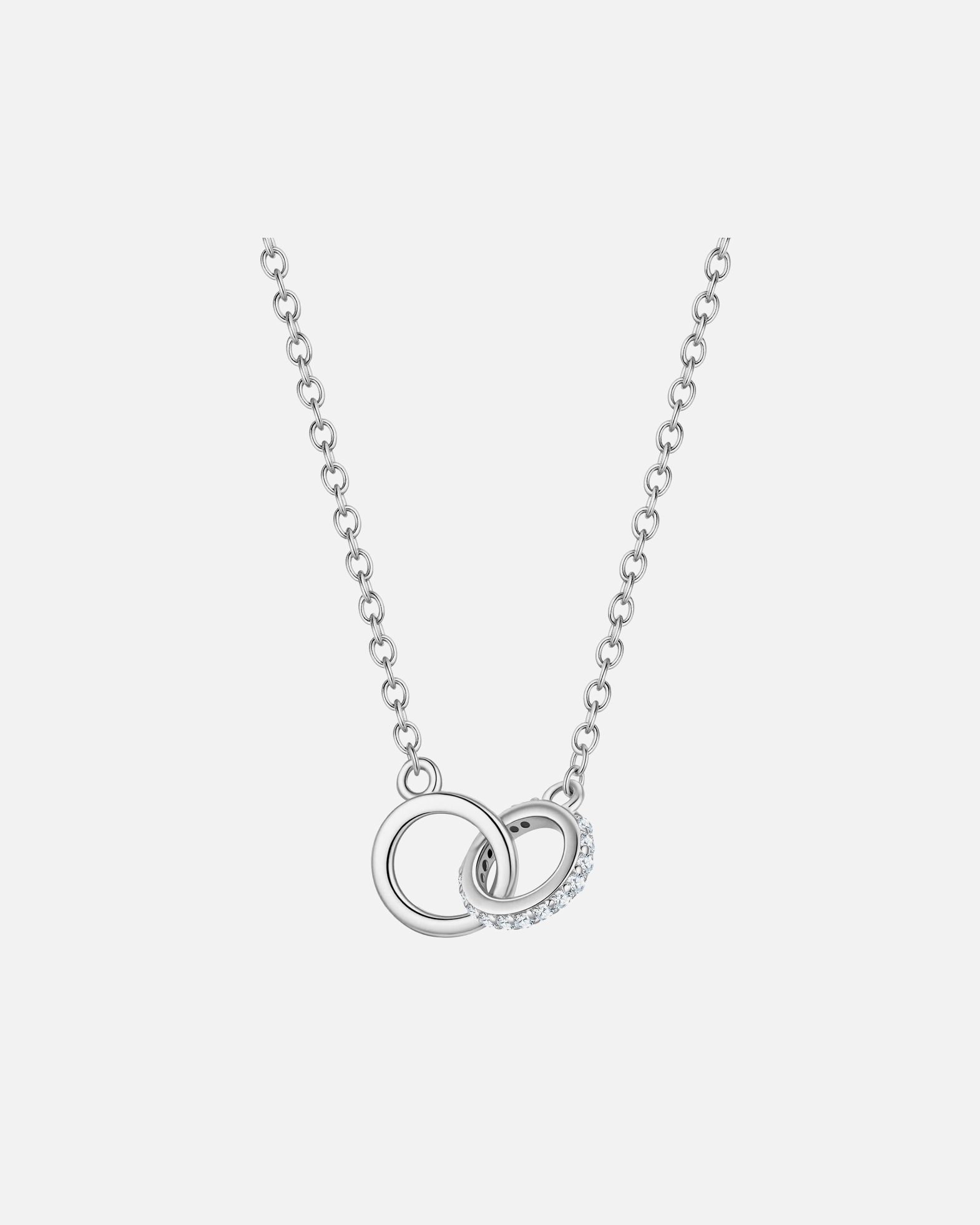 Collier pour Femme Glanzstücke München Collier en argent sterling dans argent avec zirconium 40,0 cm Basiskette + 5,0 cm Verlängerung