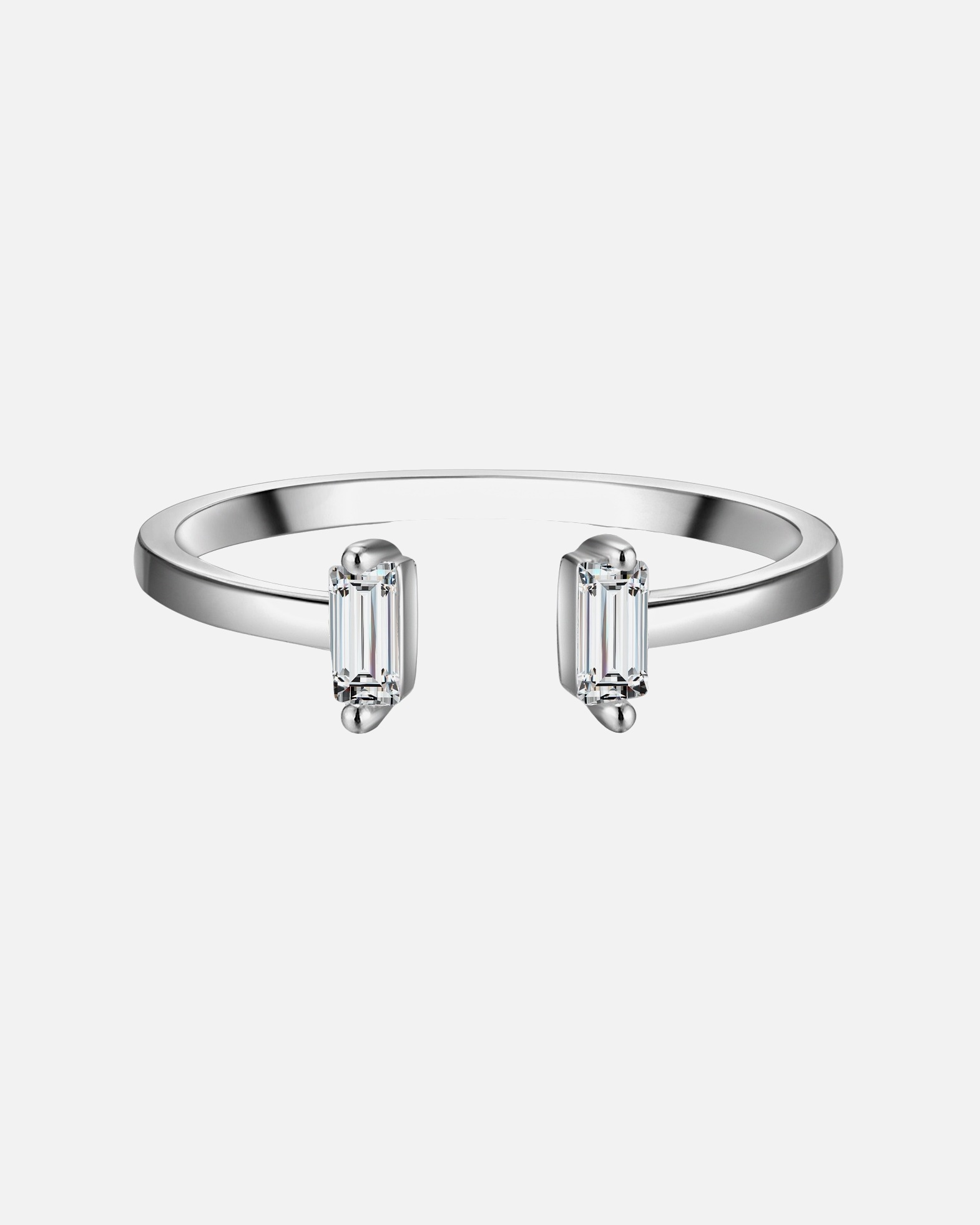 Bague pour Femme Glanzstücke München Bague en argent Argent sterling Oxyde de zirconium (CZ) en Argent 54