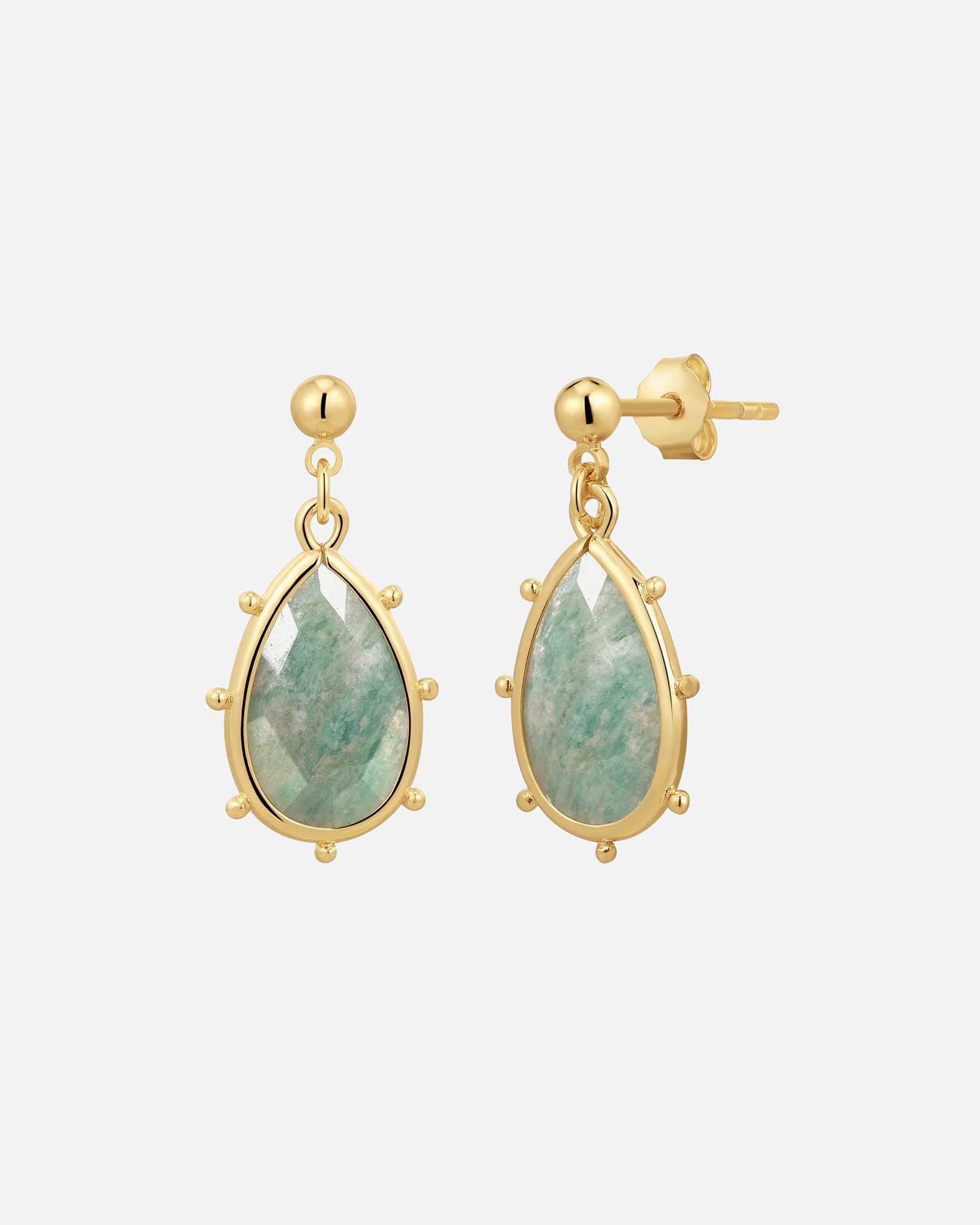 Boucles d'oreilles pour Femme Yokoamii Boucles d´oreilles en Laiton en Or jaune 28,1 mm