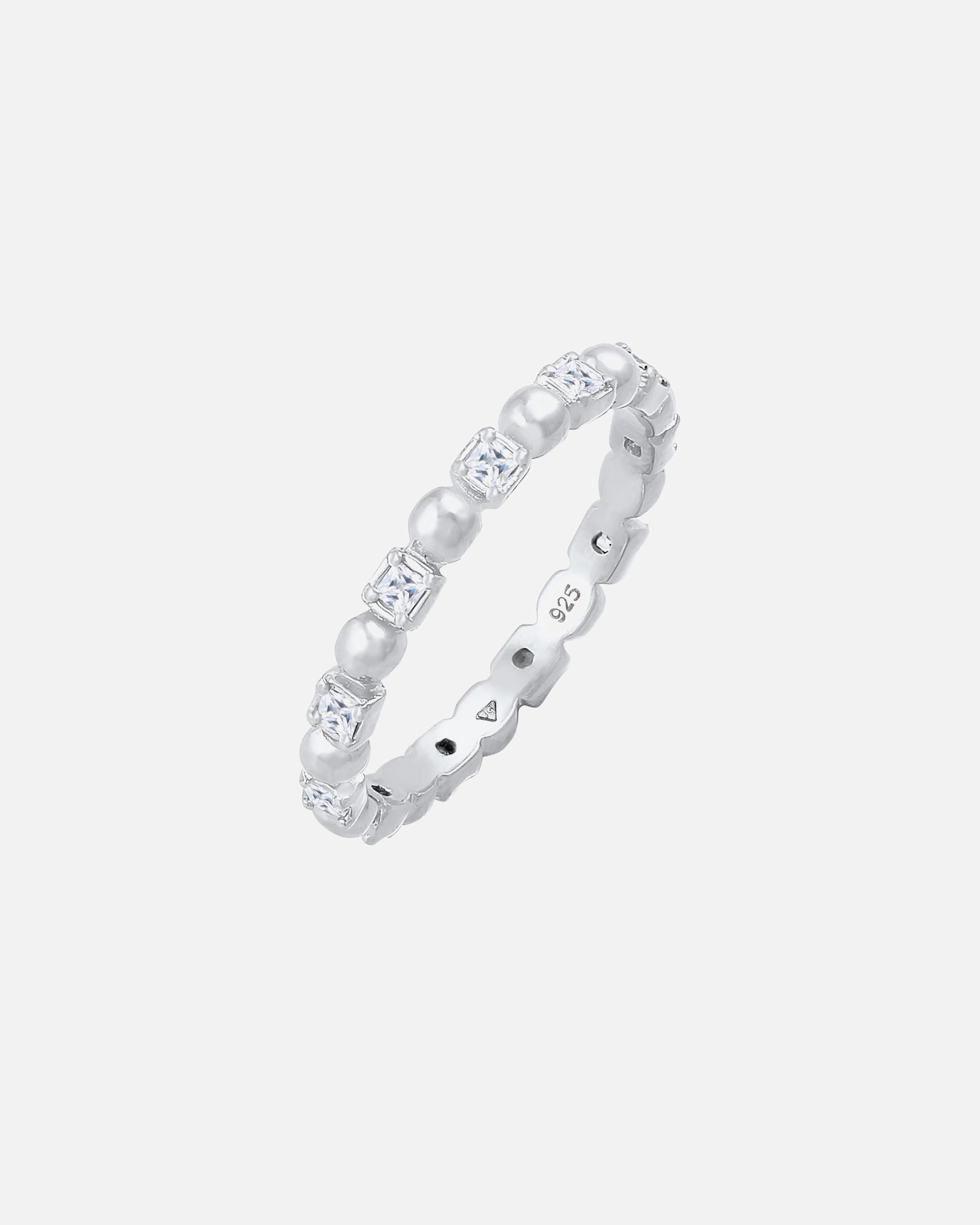 Bague pour Femme Elli Bague Boule Zirconium quadrilatère 925 Argent 54