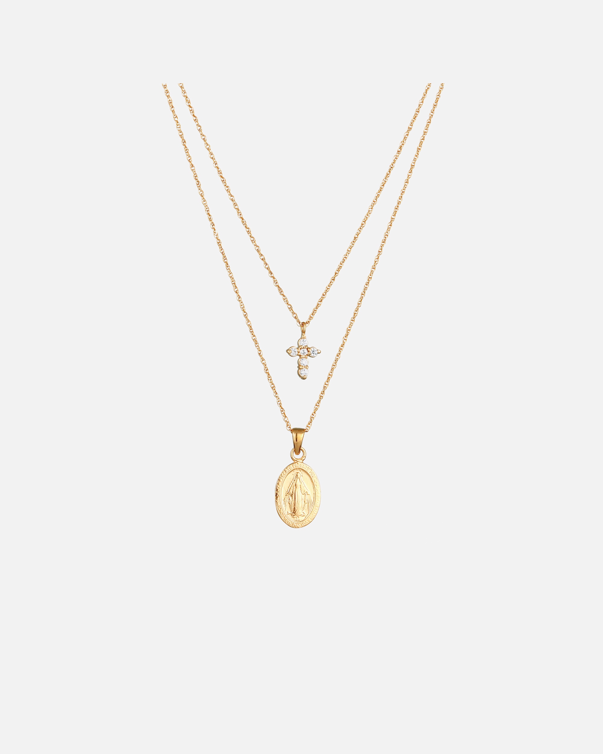 Collier pour Femme Elli Collier Croix Zirconia Blanc 925 Sterling Silver goldfarben