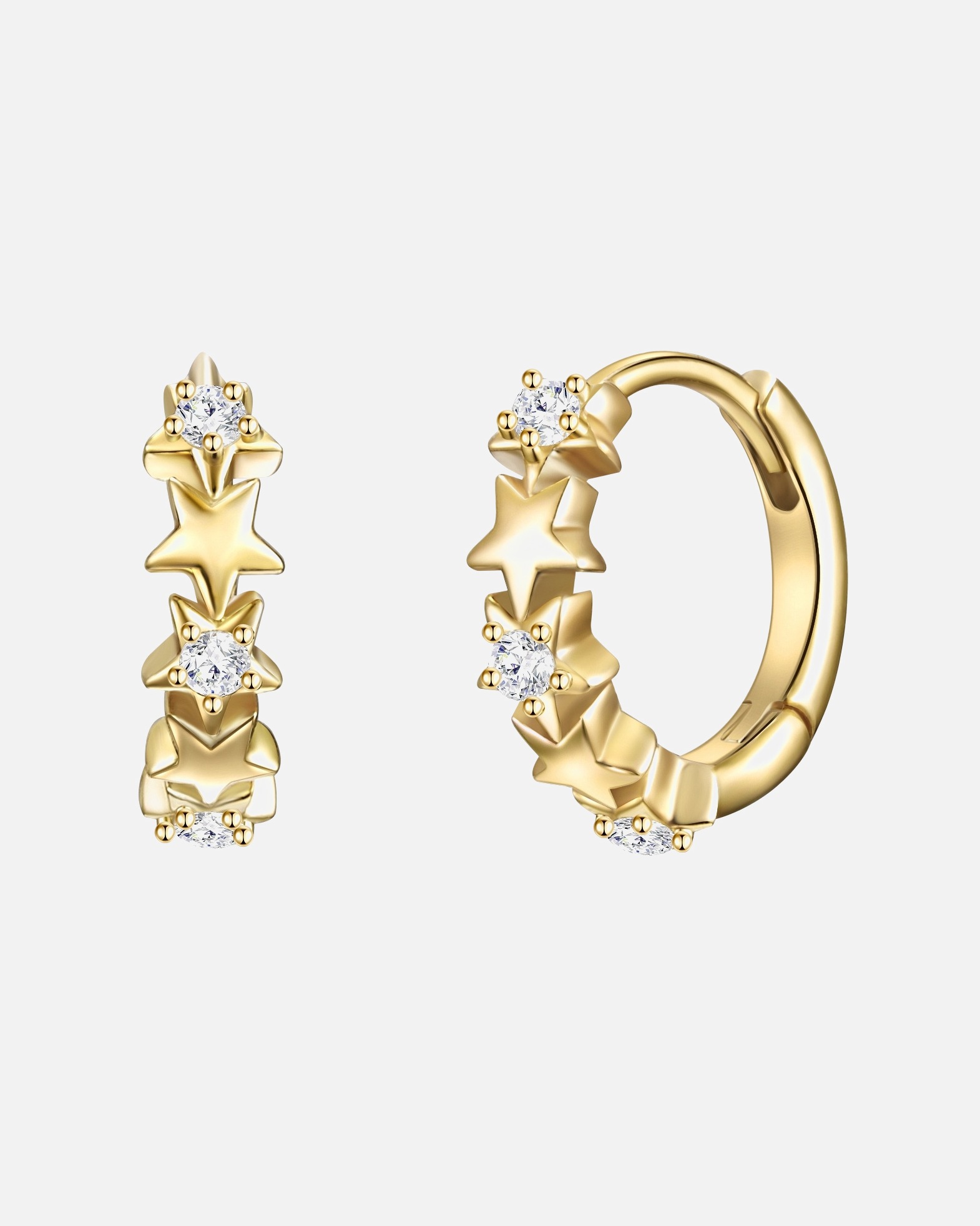 Boucles d'oreilles pour Femme Glanzstücke München Boucles d'oreilles or jaune