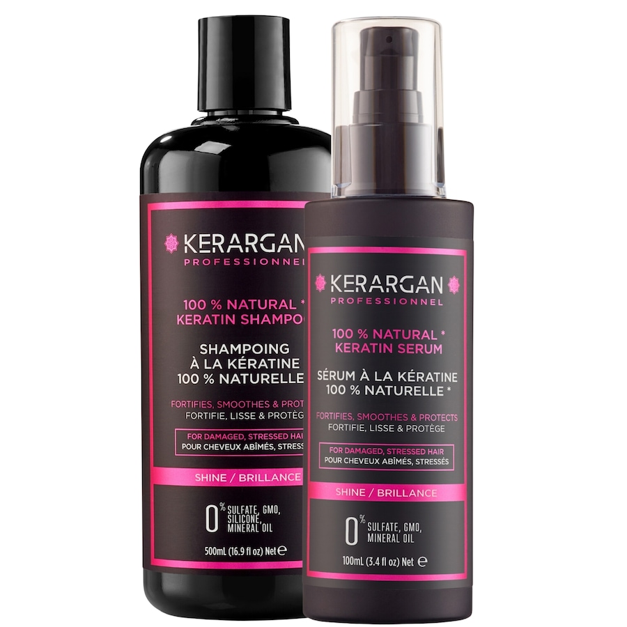 Kerargan - Kerargan - Duo Shampoing et Sérum à la Kératine - 500ml + 100ml 600 ml unisex