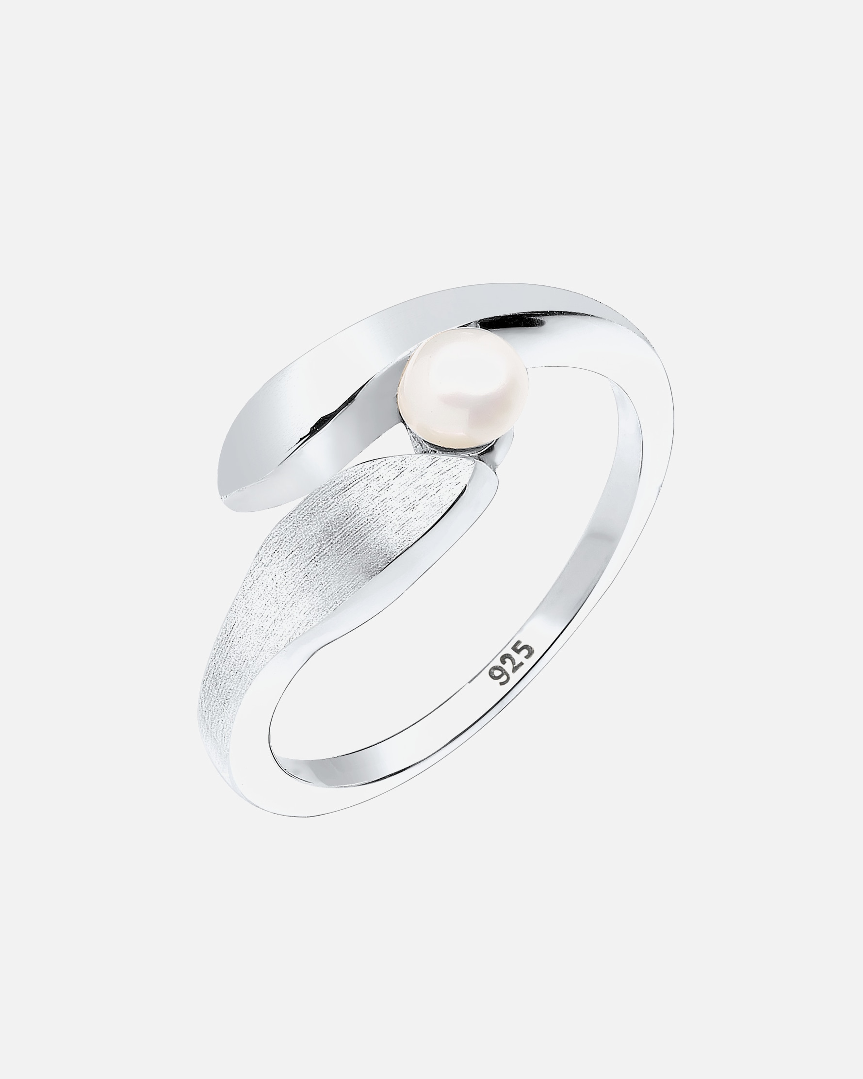 Bague pour Femme Elli Bague enroulée Perle d'eau douce de culture 925 Argent 52