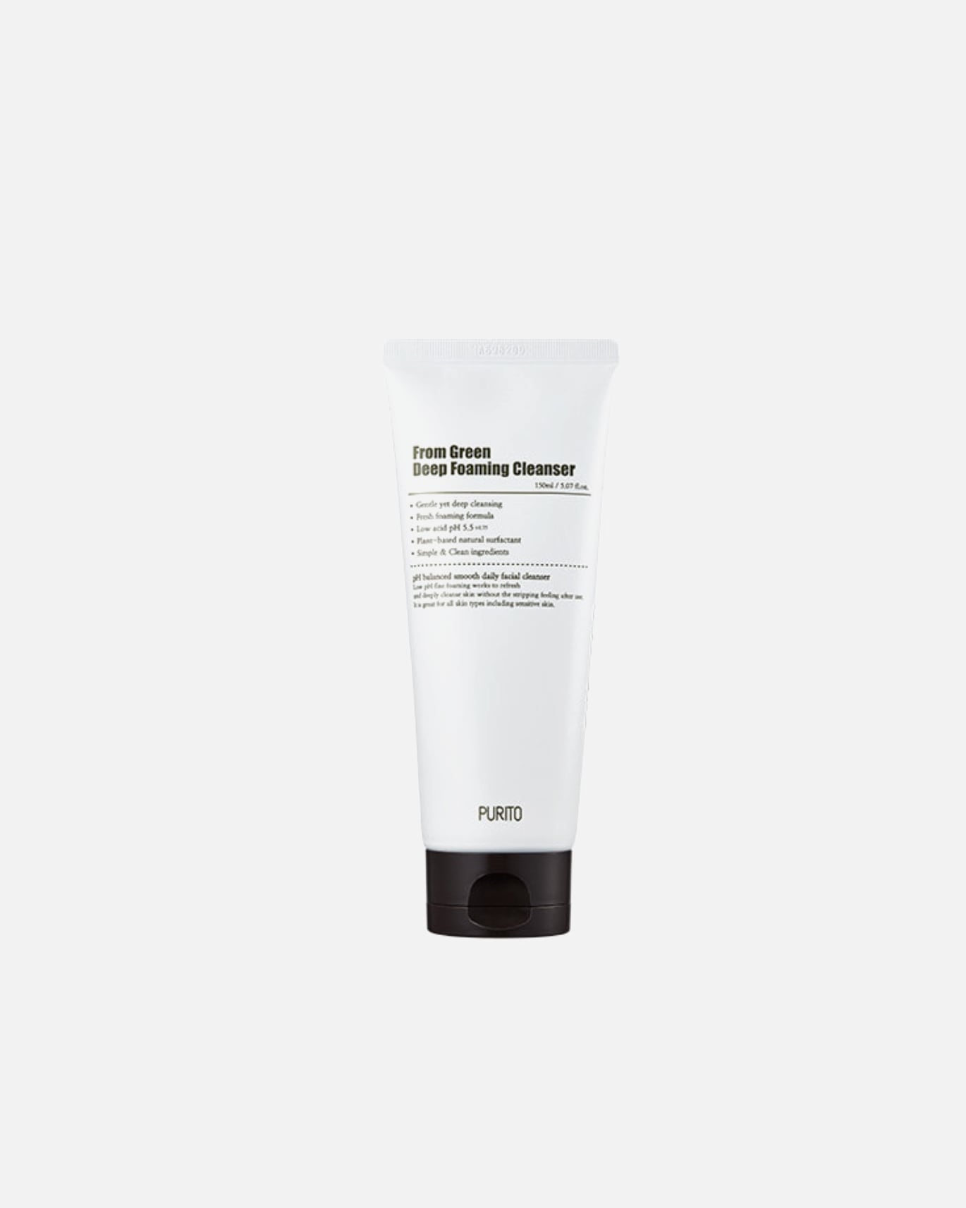 Mousse nettoyante visage pour Unisexe PURITO From Green Deep Foaming Cleanser 150 ml