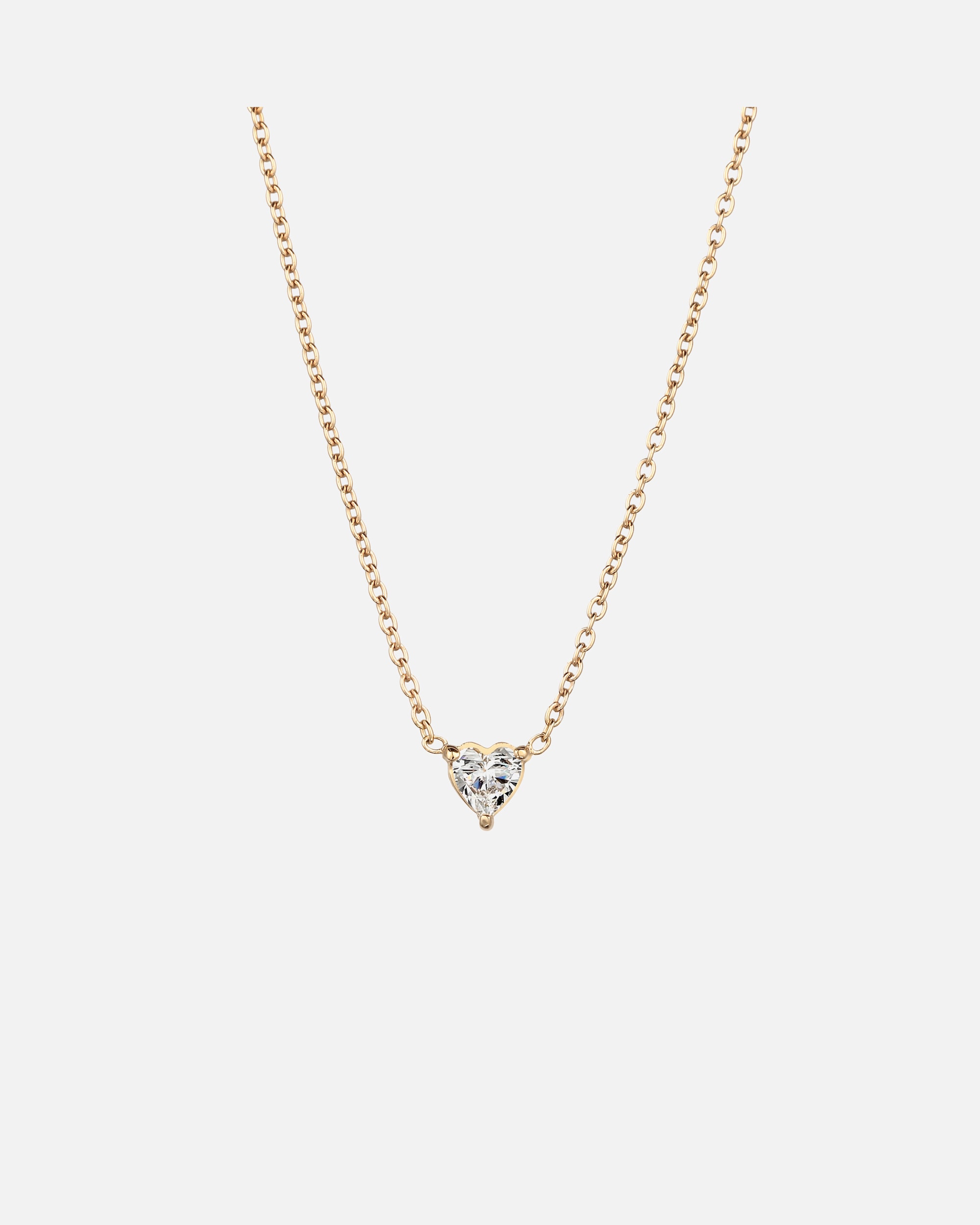 Collier pour Femme Elli DIAMONDS Collier court avec pierre Cœur Diamant de laboratoire Blanc Taille diamant (0.175 ct) 925 Sterling Silver goldfarben