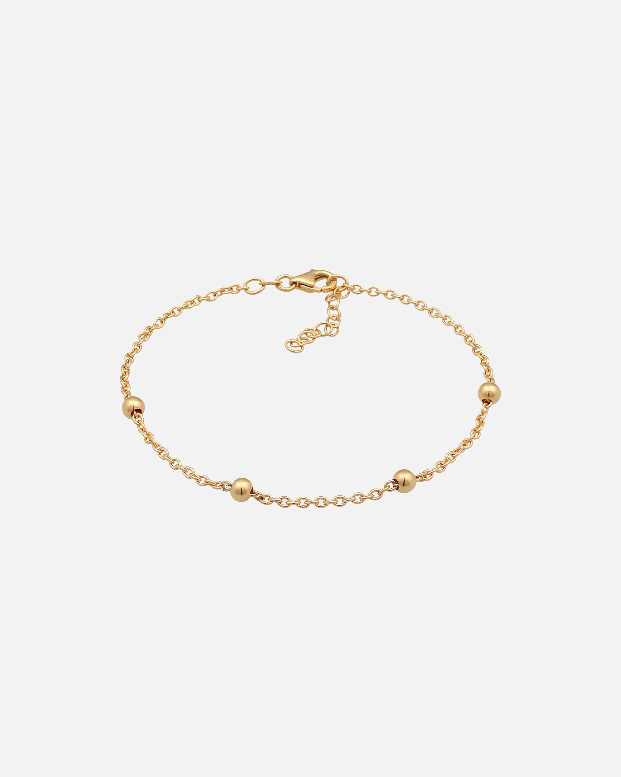 Bracelet pour Femme Elli Femmes boules Basic en argent sterling 925 goldfarben
