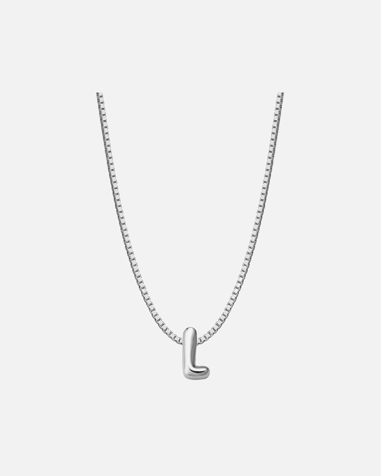 Collier pour Femme Glanzstücke München Collier Lettre L en Argent Sterling en argent 40,0 cm Basiskette + 5,0 cm Verlängerung