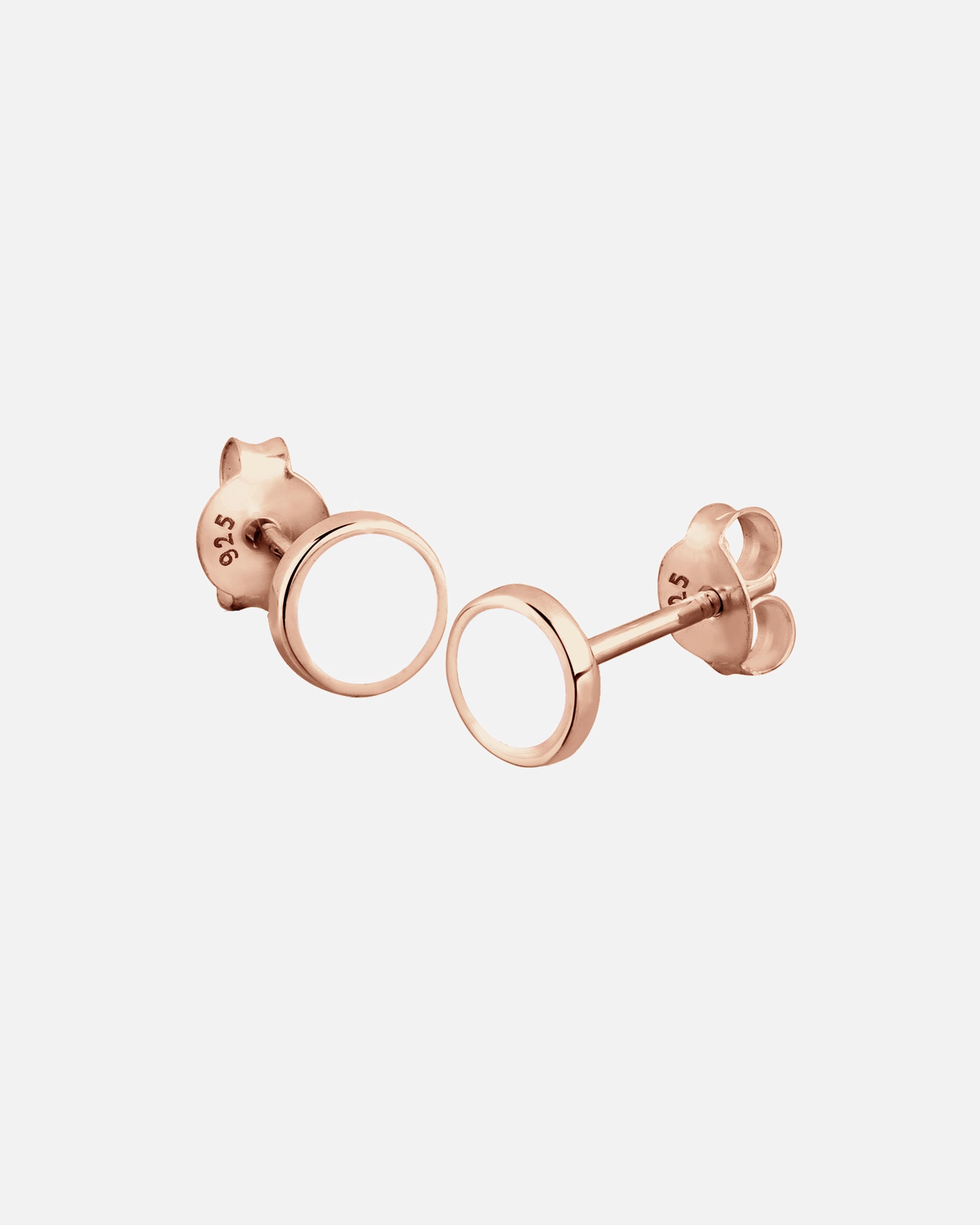 Boucles d'oreilles pour Femme Elli Cercle Géo Rond Basic émaillé 925 Argent rosefarben
