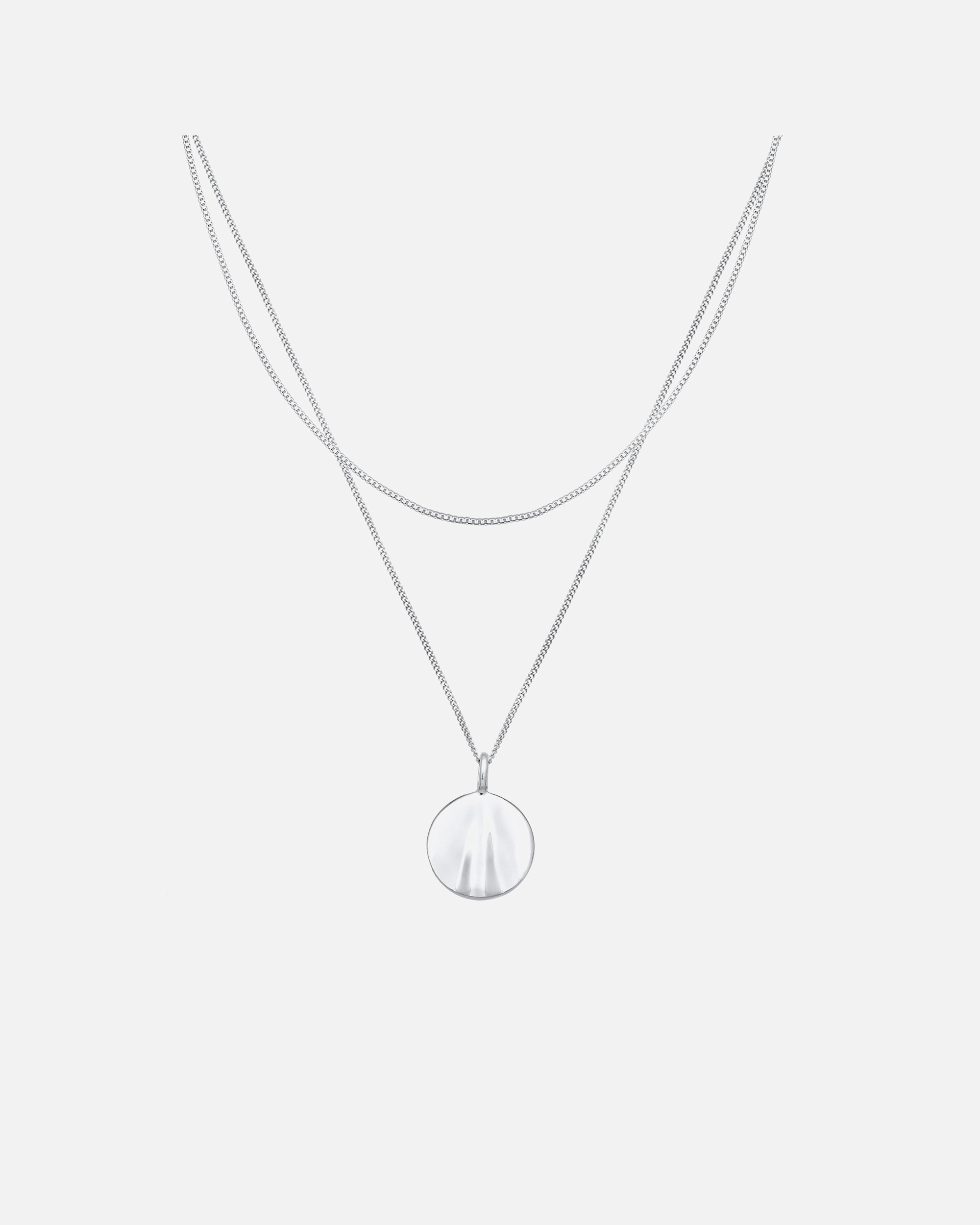 Collier pour Femme Elli Femmes Couches plaquettes Pendentif vagues design en argent sterling 925 silberfarben