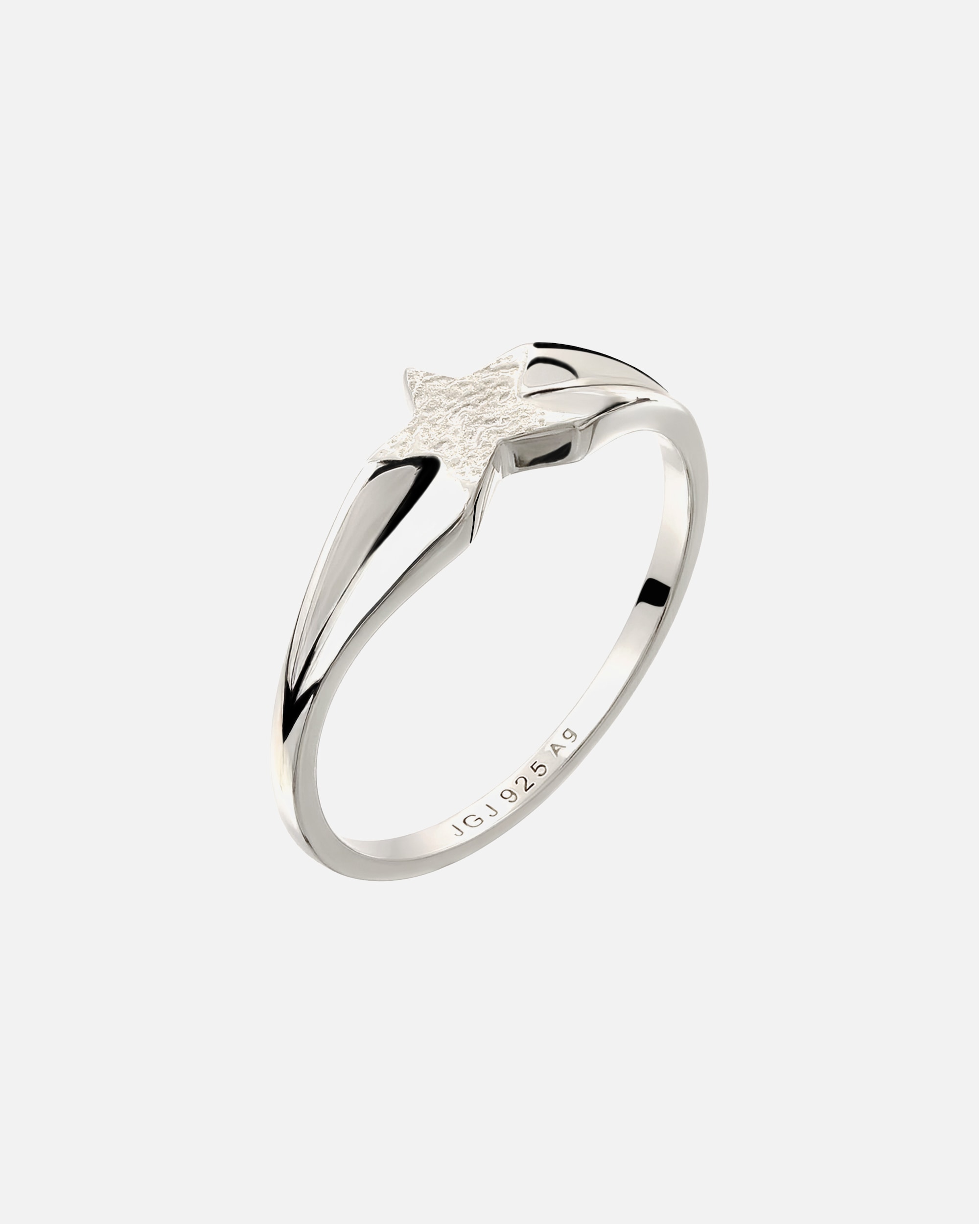 Bague pour Homme KUZZOI Bague Chevalière Étoile 925 Sterling Silver 62