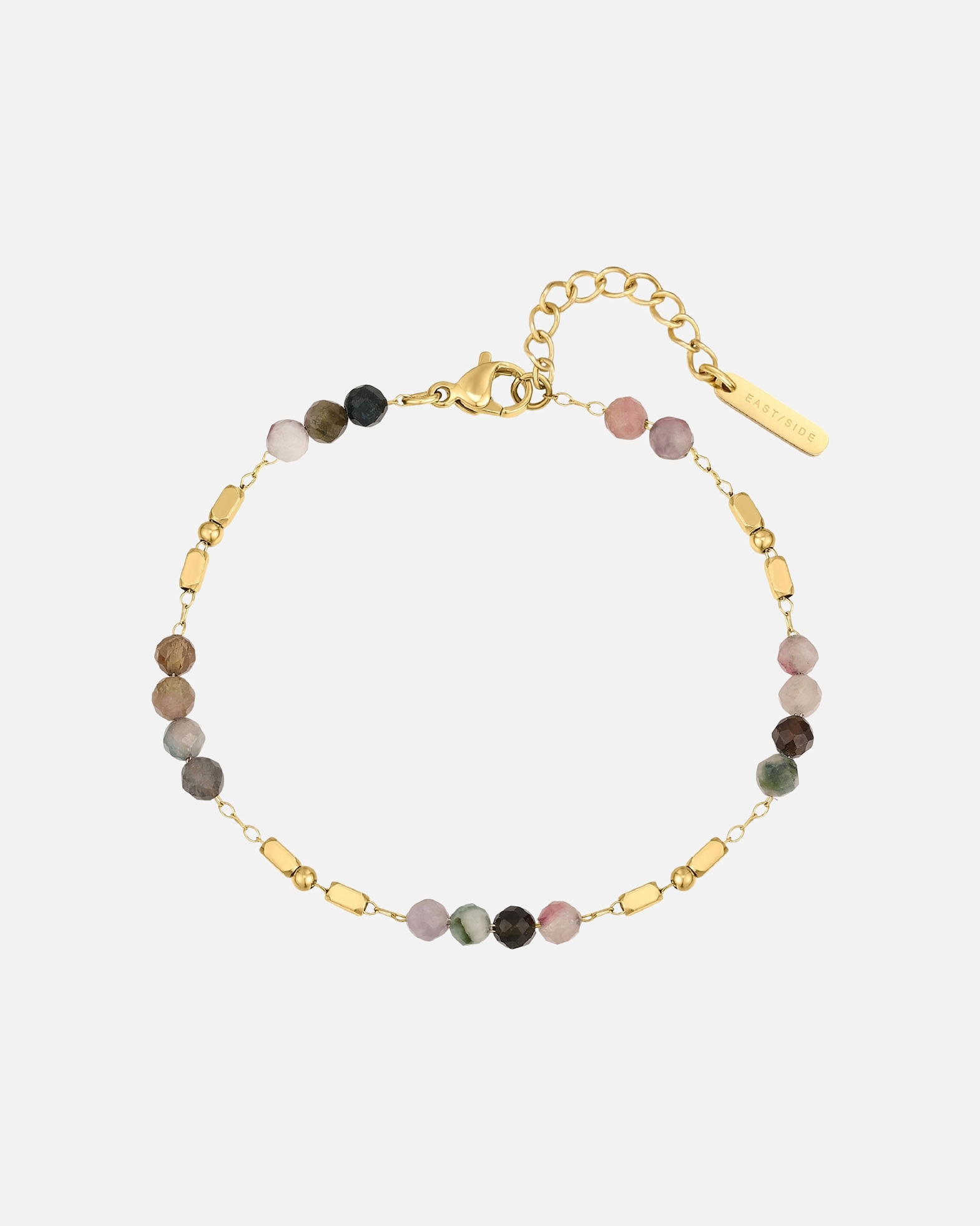 Bracelet pour Femme Eastside Bracelet en Acier inoxydable en Or jaune Longueur de base 17,0 + rallonge 3,0 cm