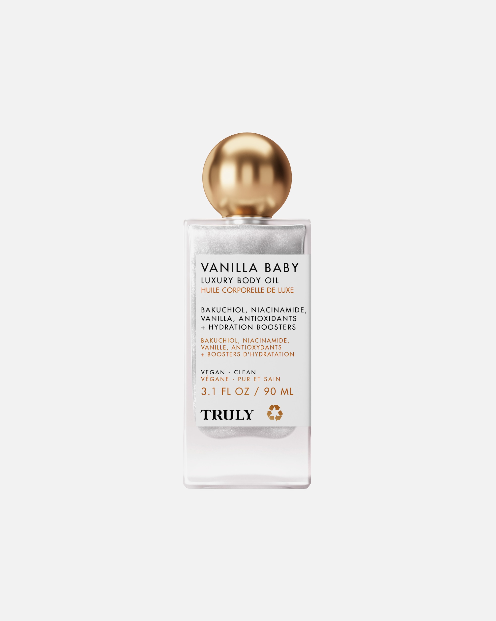 Huile pour le corps pour Unisexe Truly Beauty Default Brand Line Huile corporelle pour bébé à la vanille 90 ml