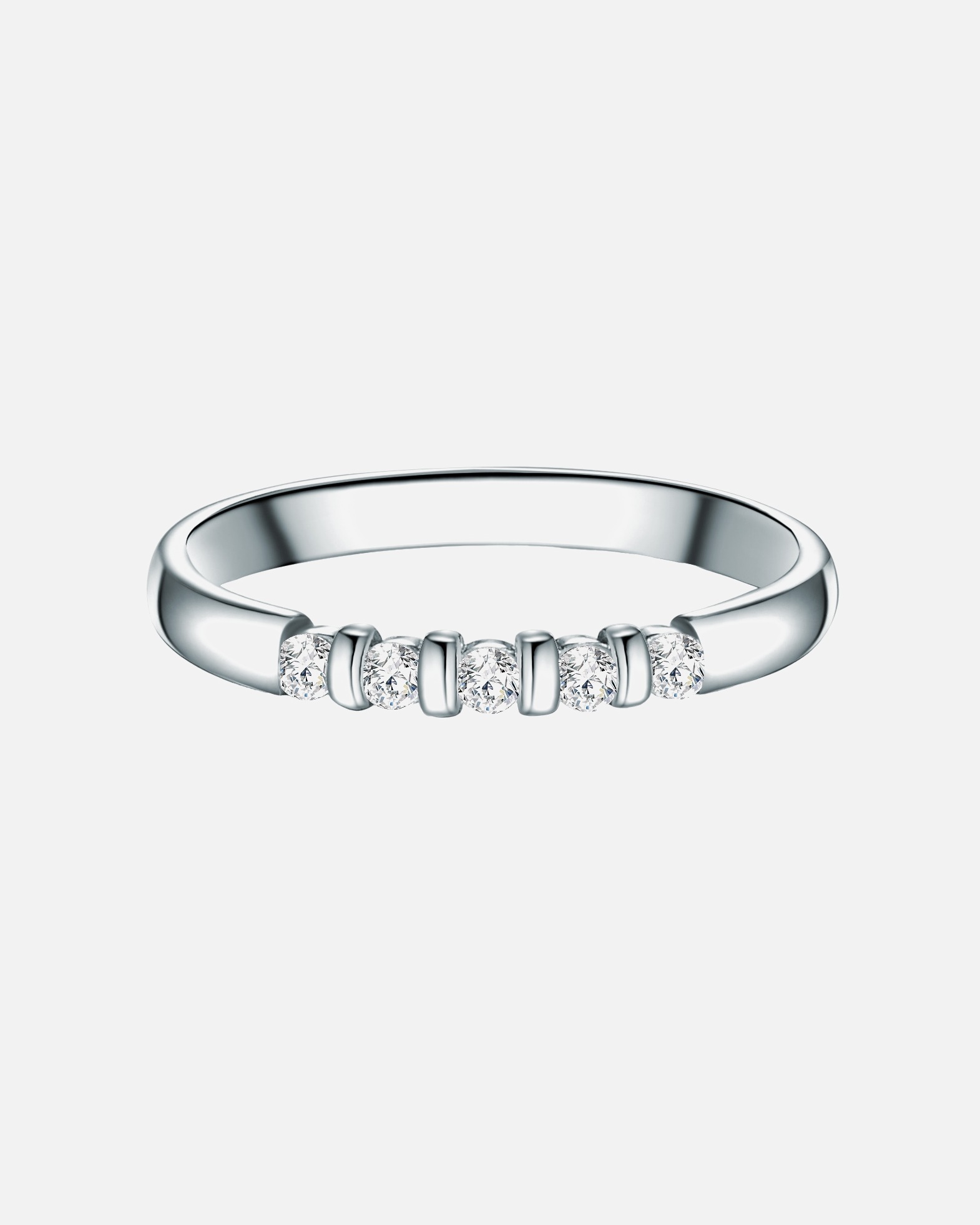 Bague pour Femme Trilani Bague en argent Argent sterling Oxyde de zirconium (CZ) en Argent 50