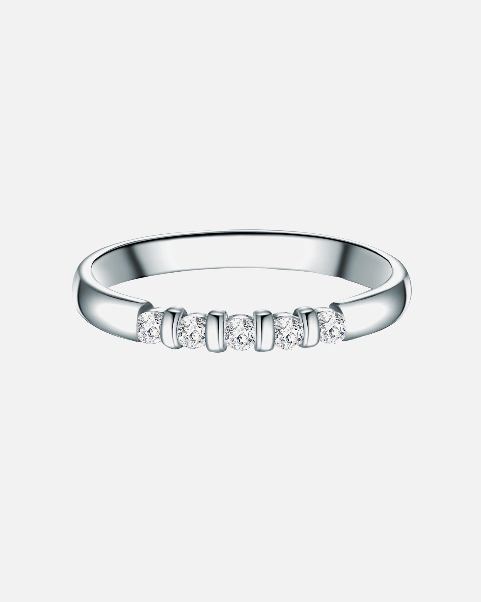 Bague pour Femme Trilani Bague en argent Argent sterling Oxyde de zirconium (CZ) en Argent 54