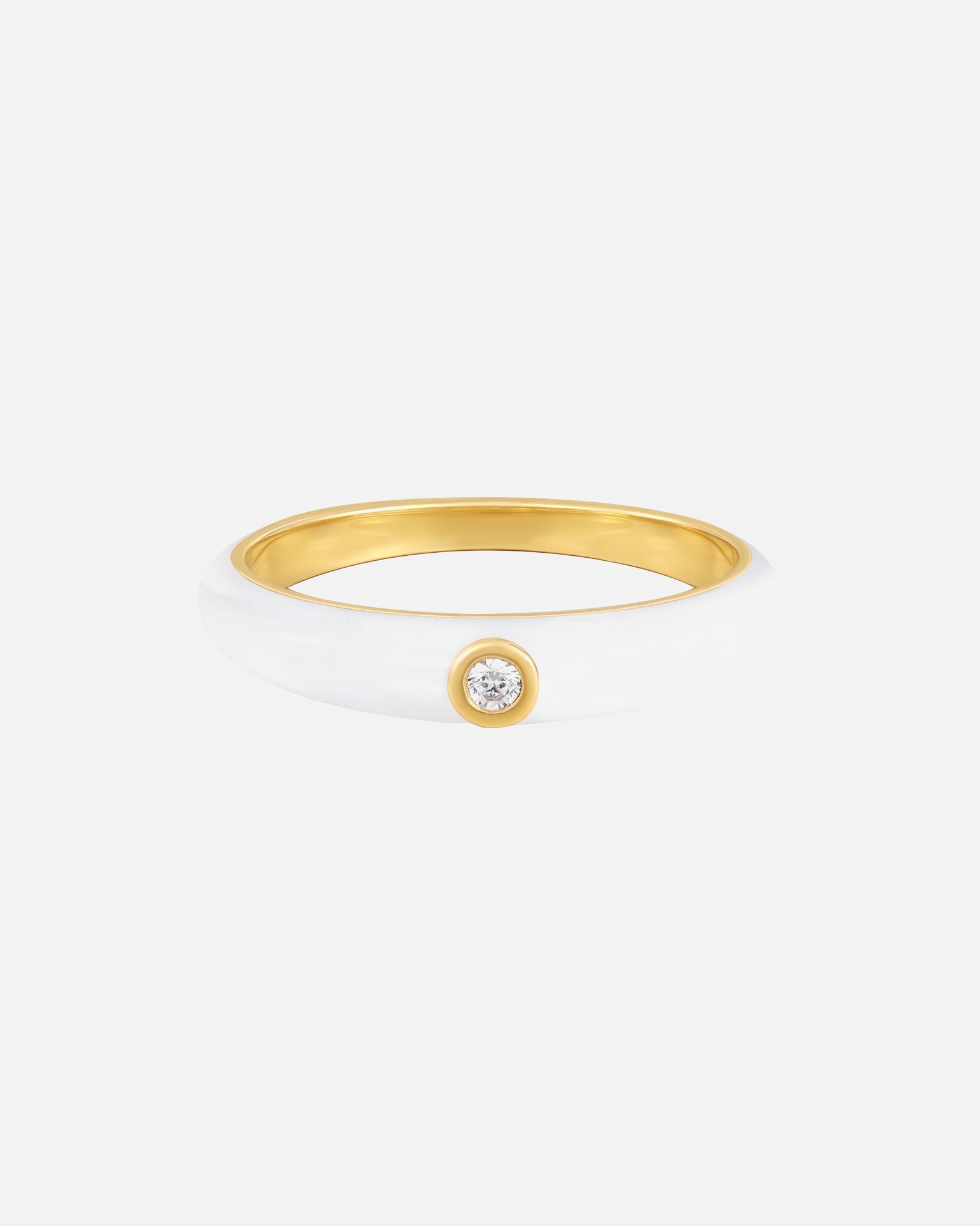 Bague pour Femme Glanzstücke München Bague Argent sterling Oxyde de zirconium (CZ) en Or jaune 50