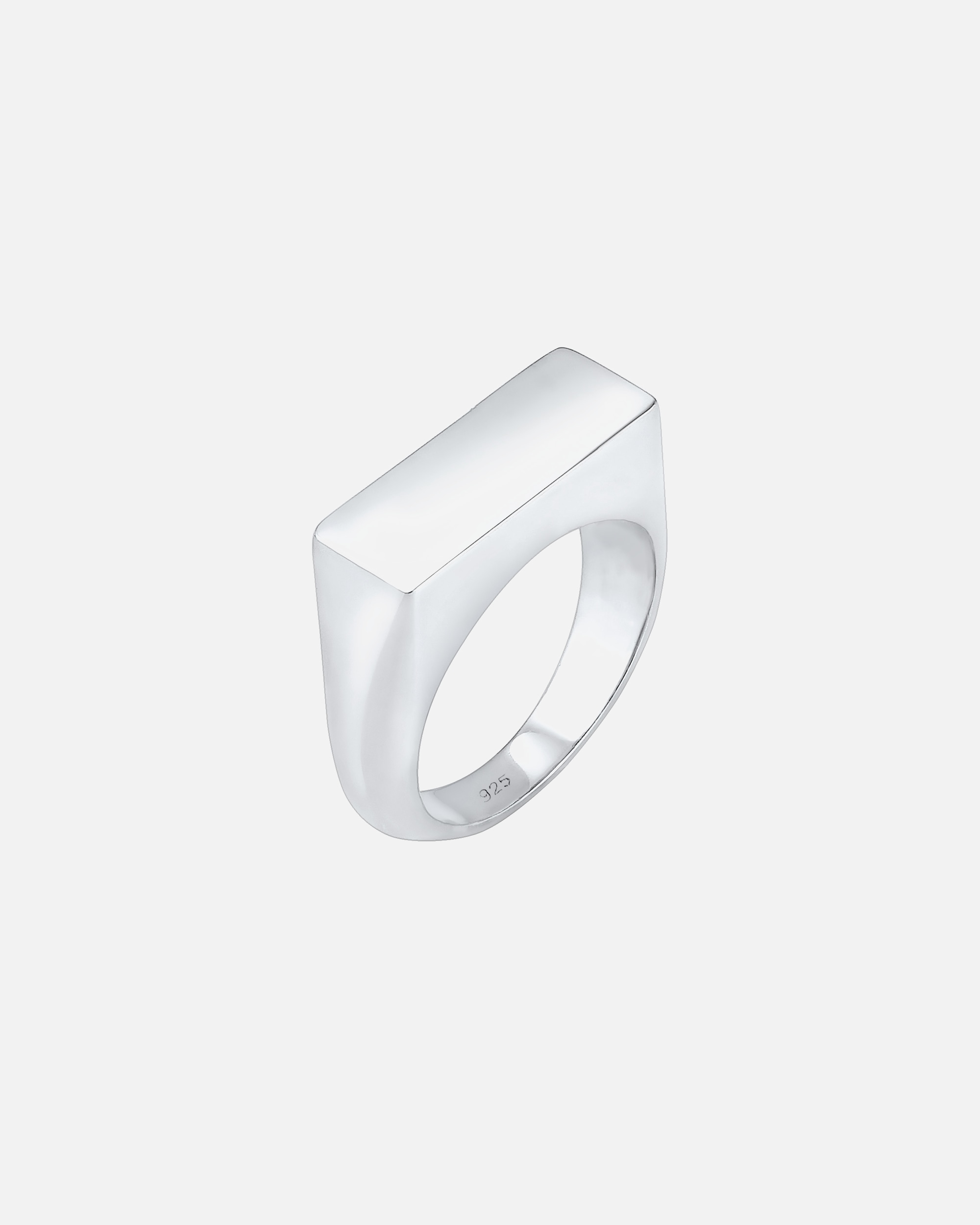 Bague pour Femme Elli Bague sceau brillante Geo Basic Blogueur Tendance 925 Argent 56