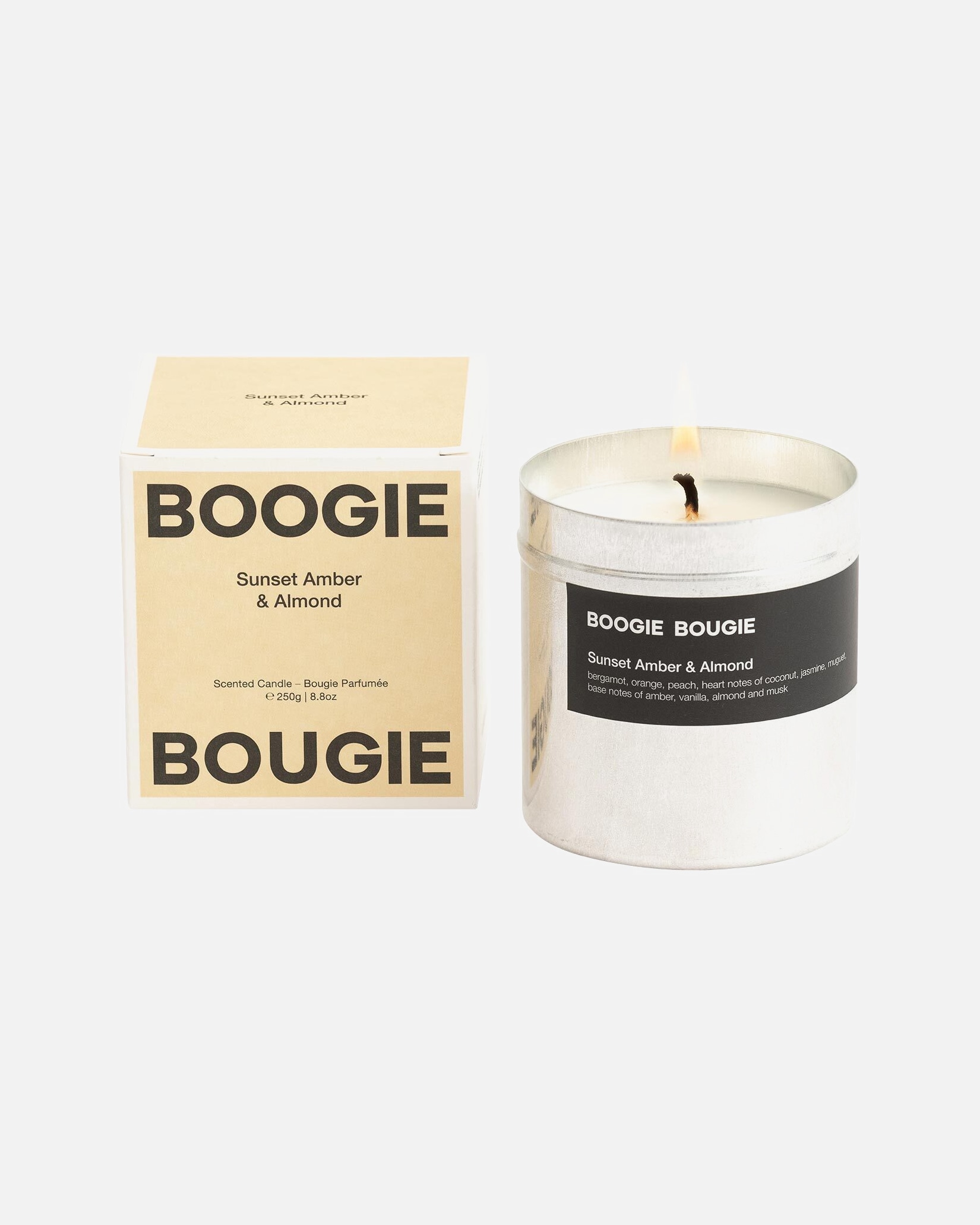 Bougie pour Unisexe BoogieBougie Default Brand Line Scented Candle Sunset Amber & Almond Scented Candle Sunset Amber & Almond