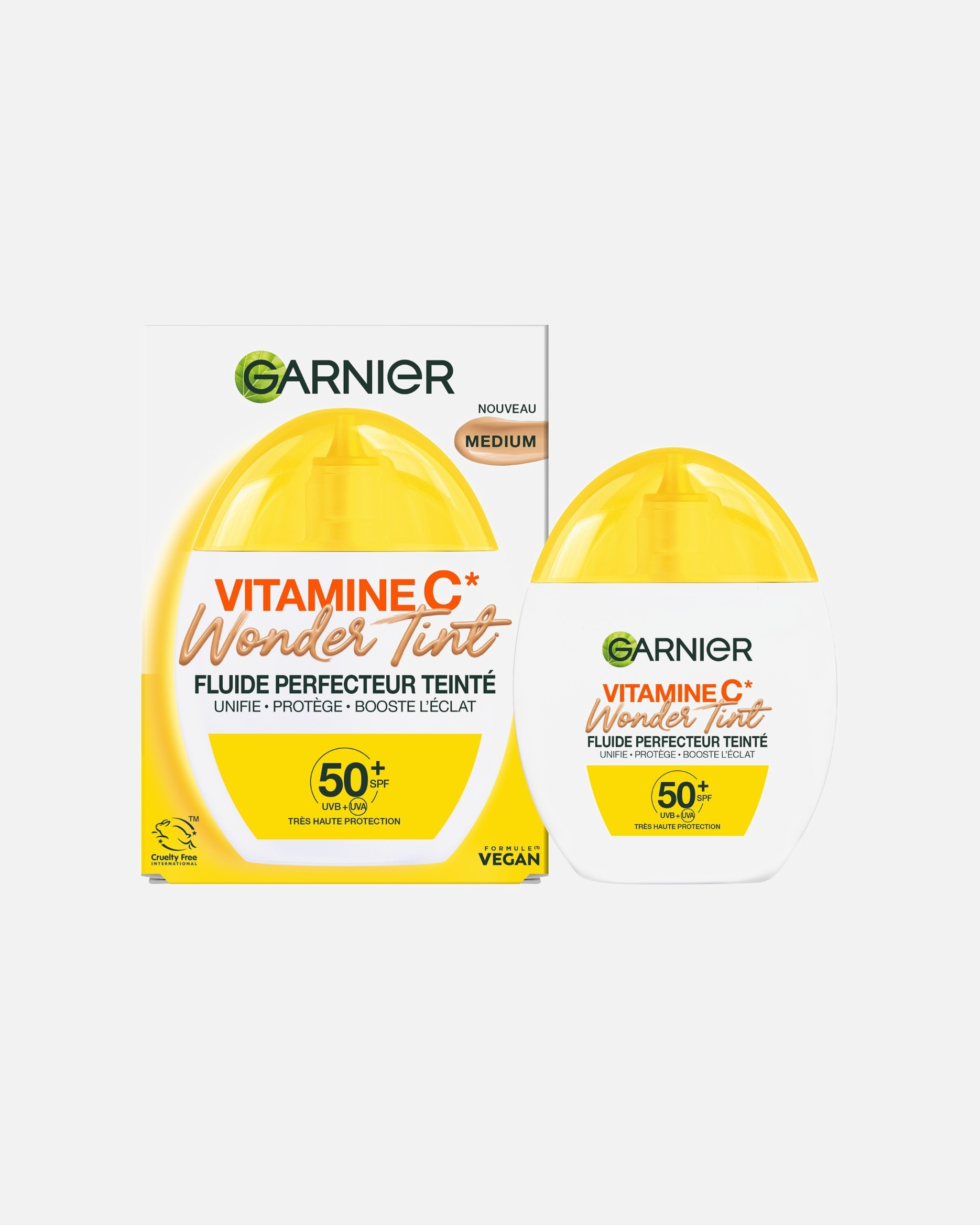 Crème de Jour pour Unisexe Garnier Skin Active Fluide Perfecteur Teinté Wonder Tint SPF50+ Médium