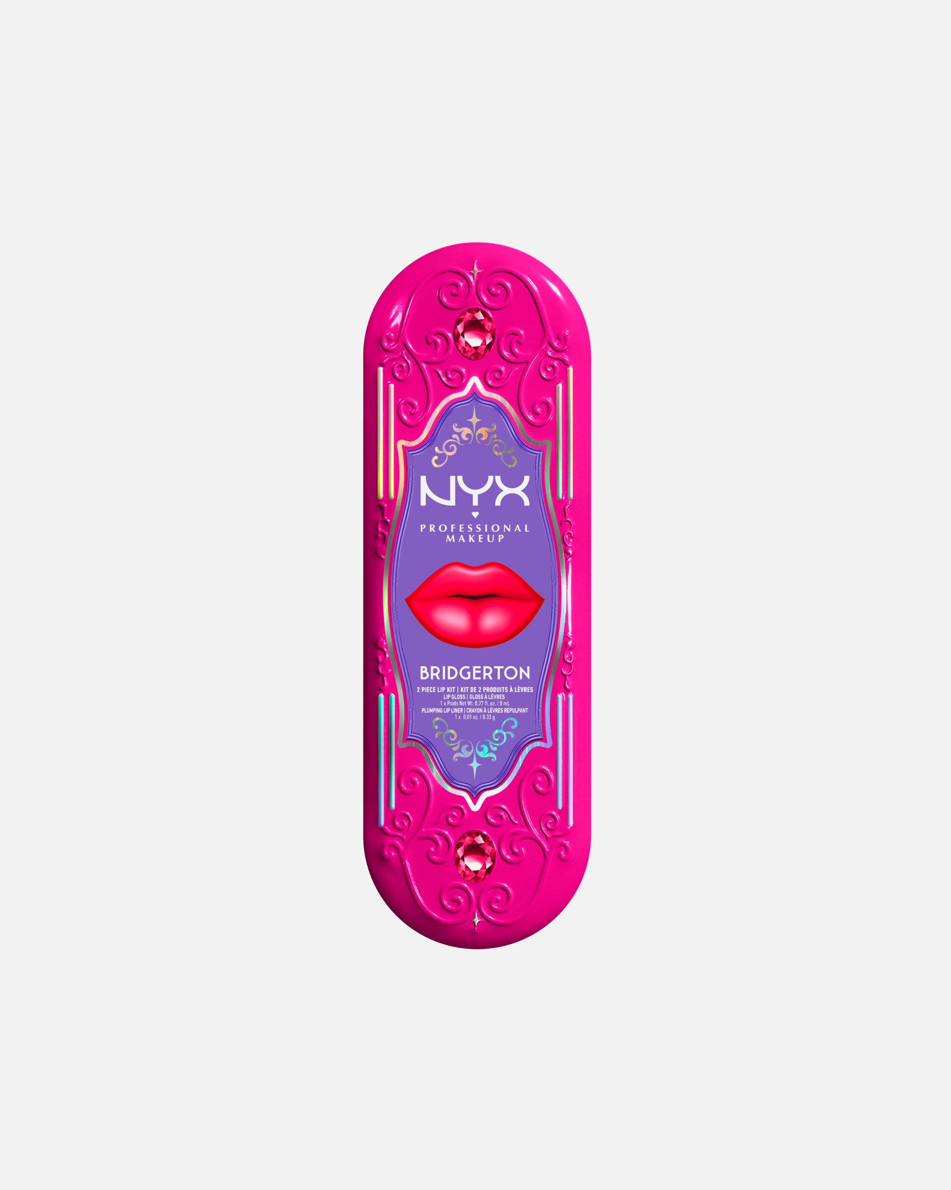 Coffret de maquillage pour les lèvres pour Unisexe NYX Professional Makeup Bridgerton Royal Kit 3