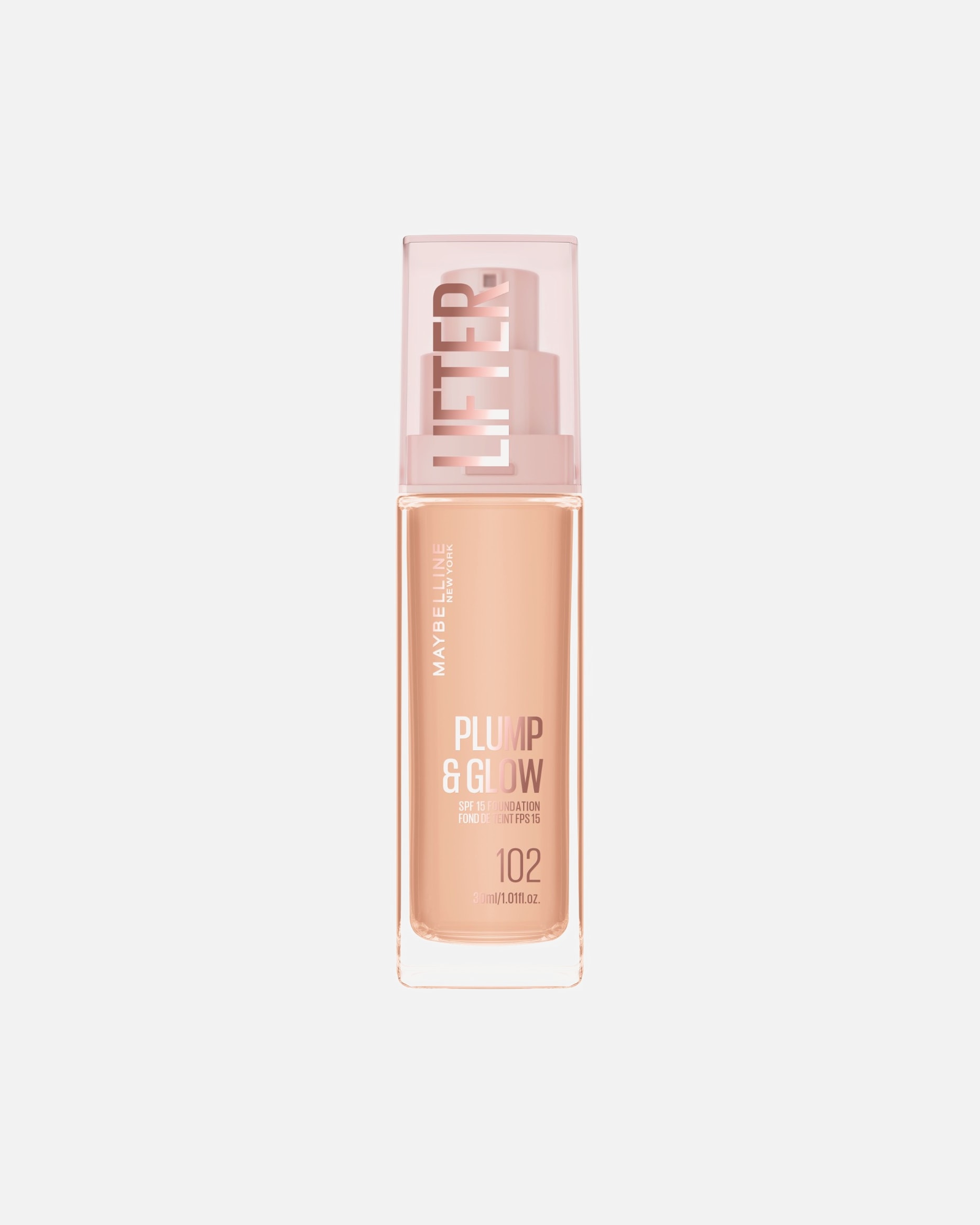 Fond de teint pour Unisexe Maybelline Lifter Plump & Glow 102