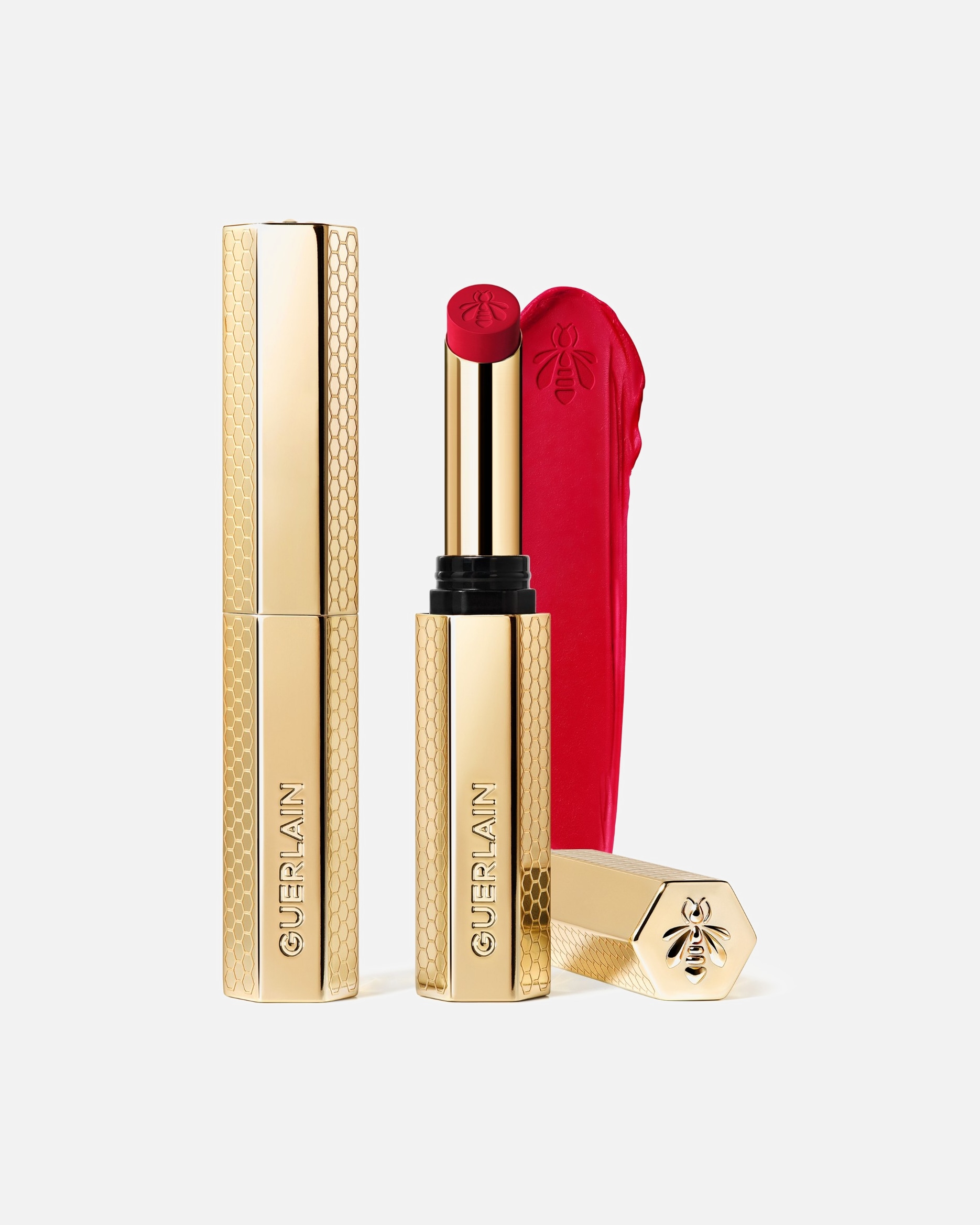 Rouge à lèvres pour Unisexe Guerlain KissKiss Le Rouge à Lèvres Intense Au Miel - Rechargeable 515 PRIMROSE BLISS