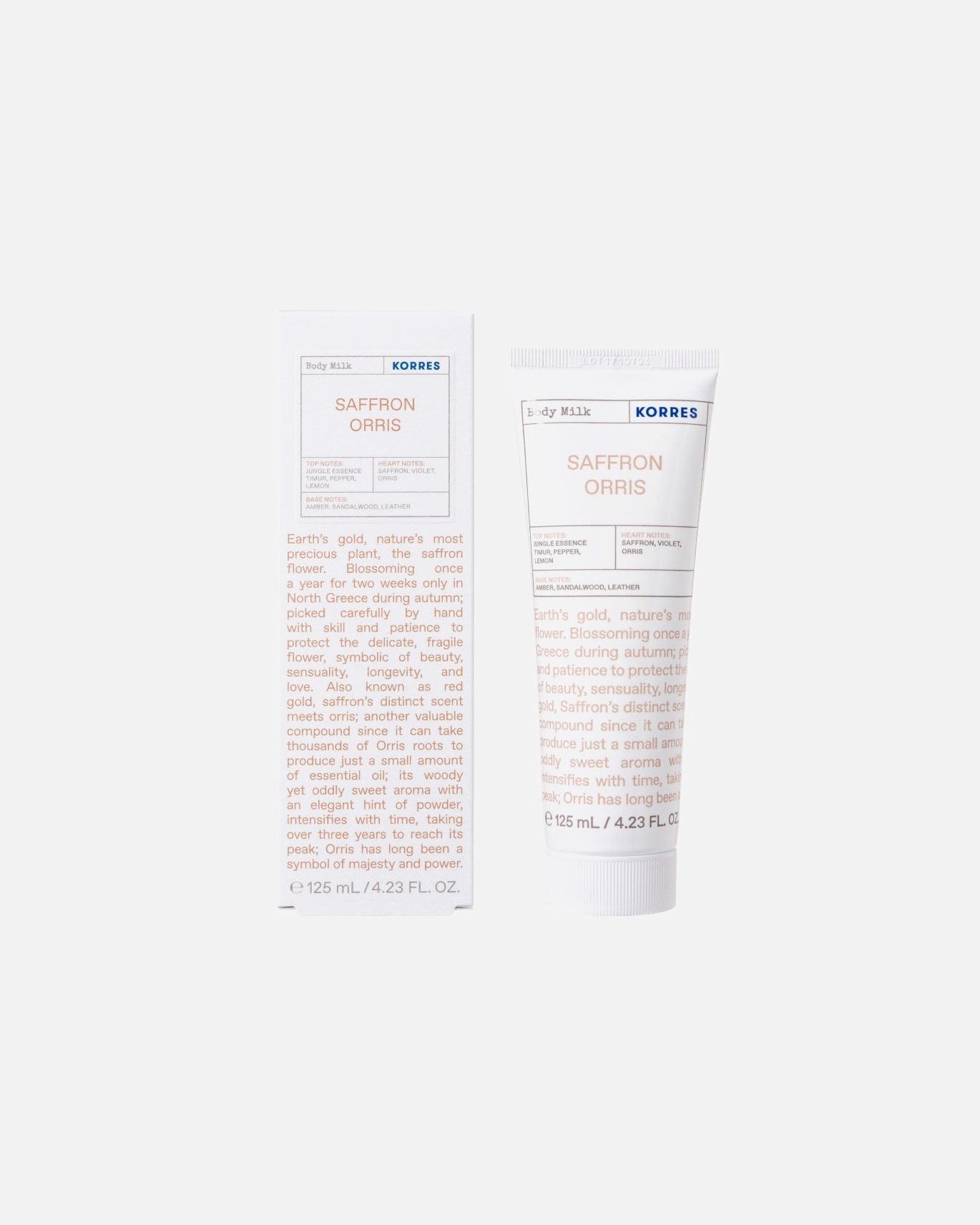 Lait pour le corps pour Unisexe KORRES Lait corps Safran Iris 125ml 125 ml