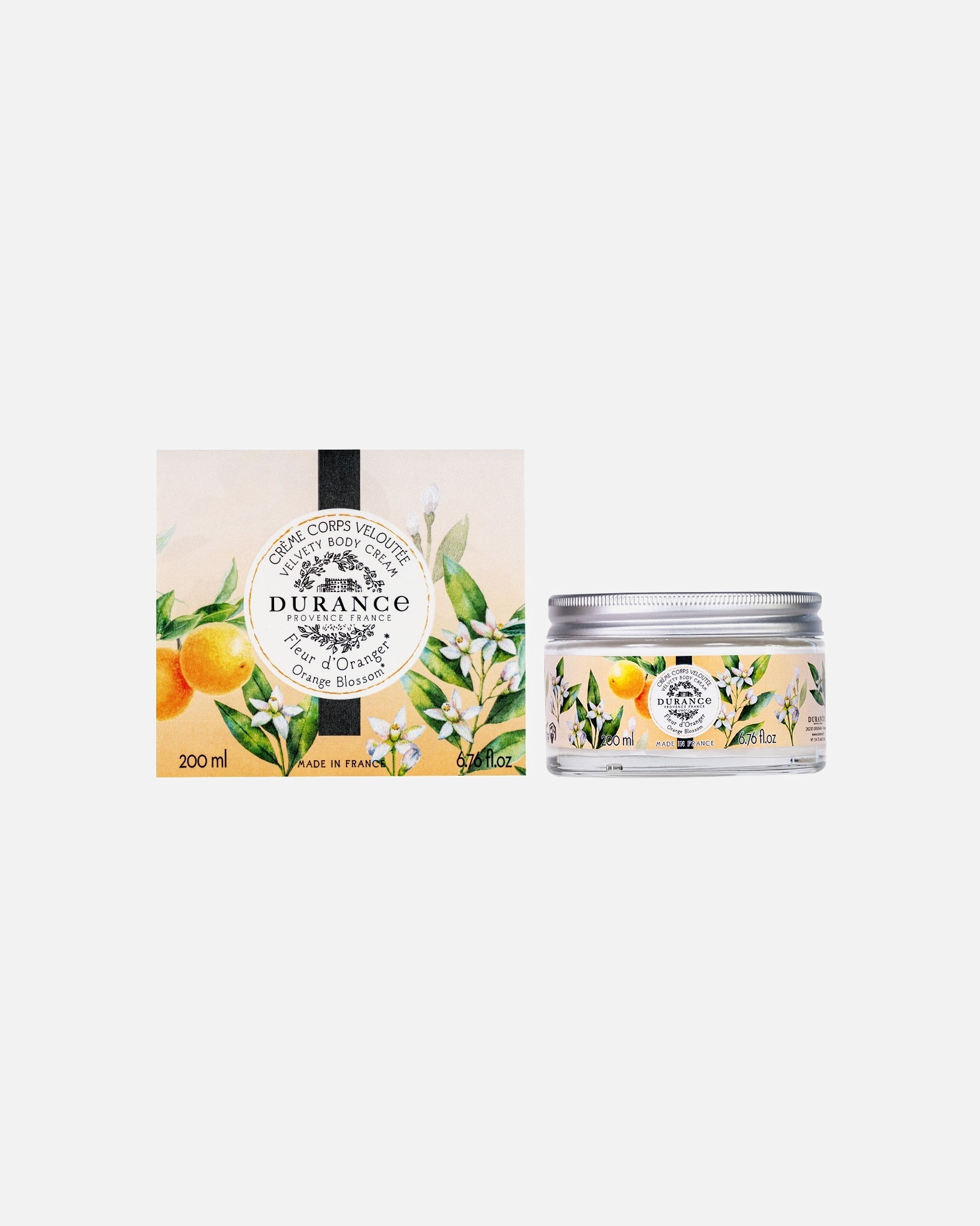 Crème pour le corps pour Femme Durance Fleur d'Oranger 200 ml