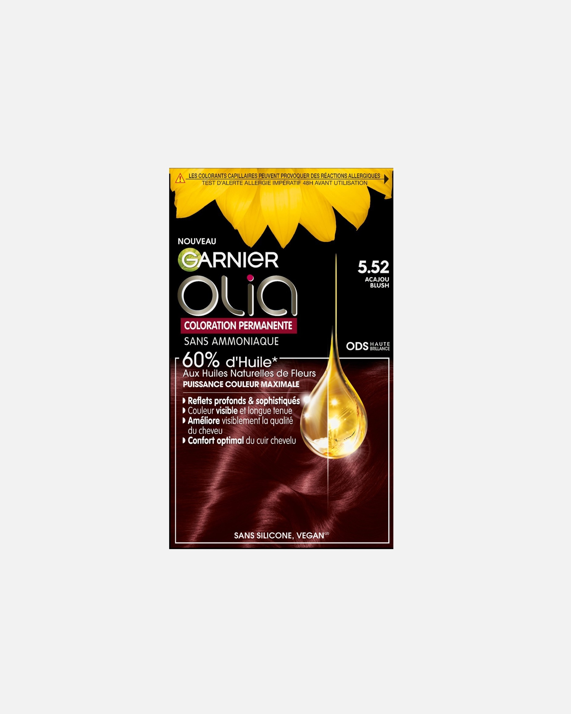 Coloration cheveux pour Unisexe Garnier Olia 5.52 Acajou Blush