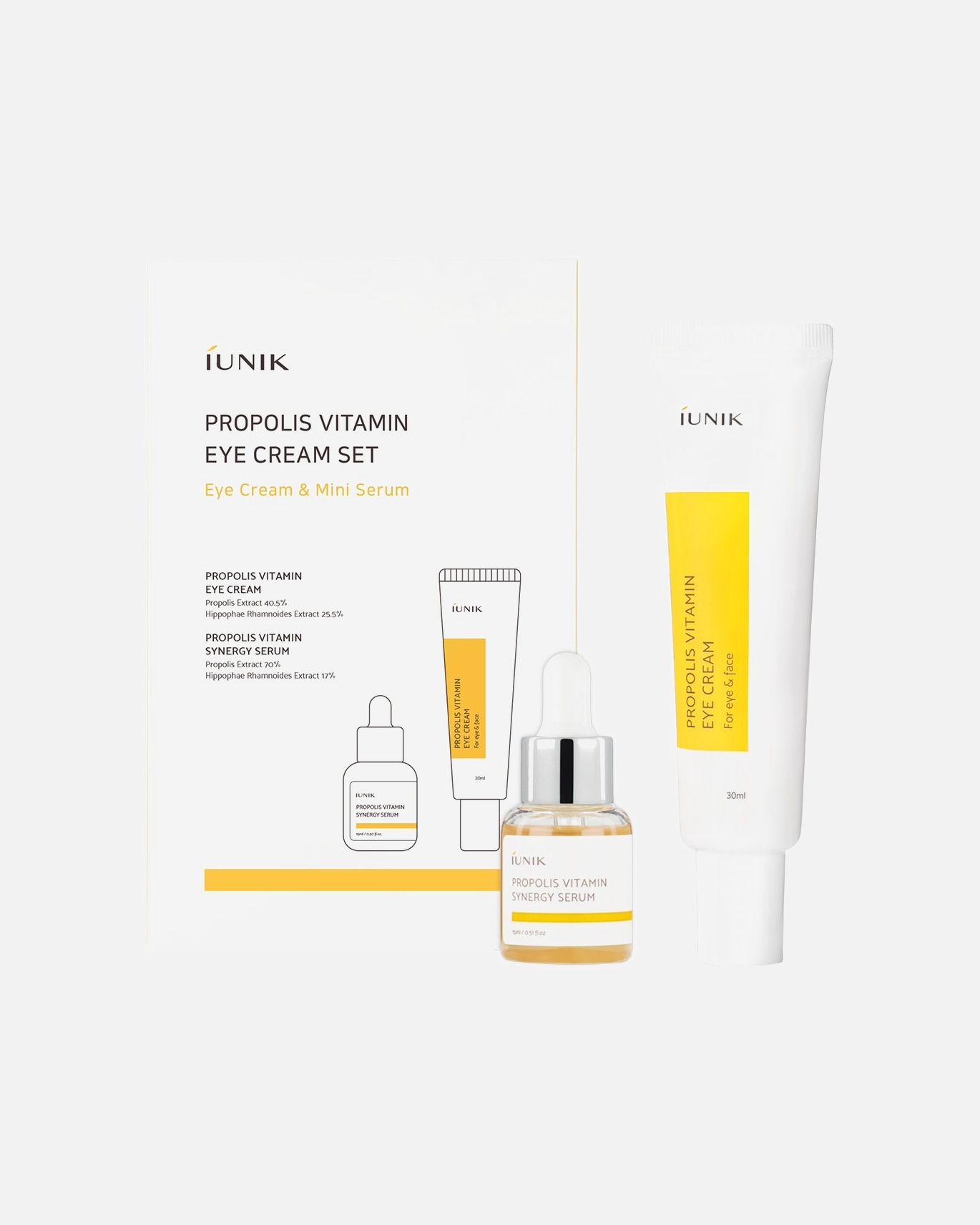 Coffret soin visage pour Unisexe iUnik Propolis Edition Skin Care Set