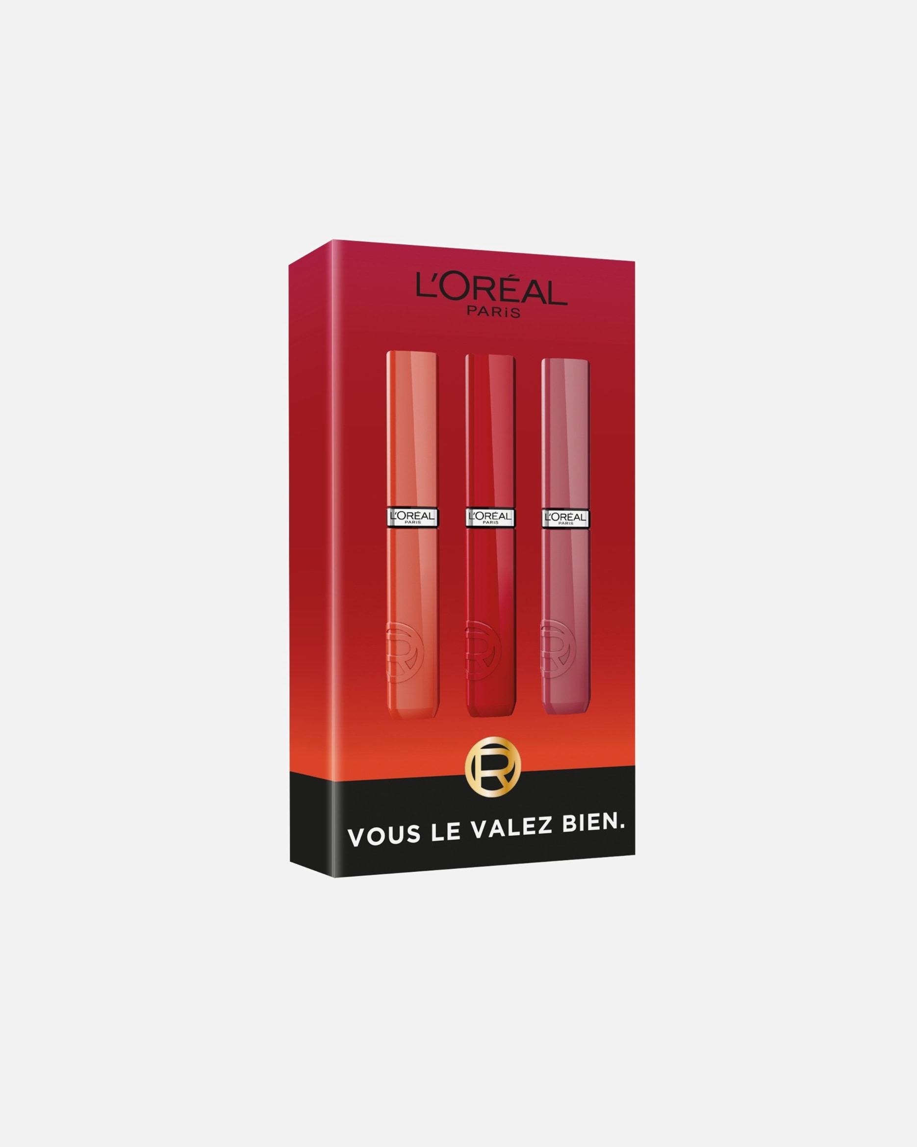 Coffret de maquillage pour les lèvres pour Unisexe L’Oréal Paris Trio de Rouge à Lèvres Liquide Laque Resistance 1 unité