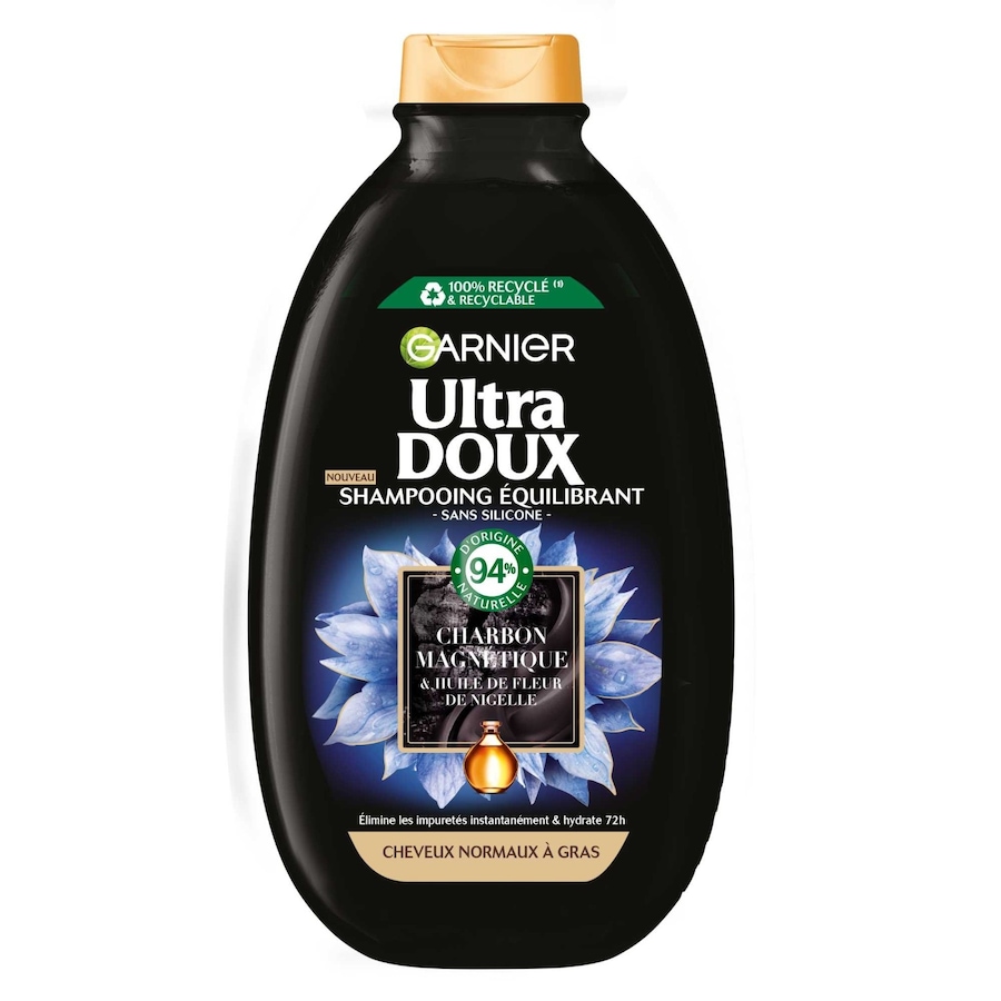 Garnier - Ultra Doux Équilibrant au Charbon Magnétique Shampoing 600 ml unisex