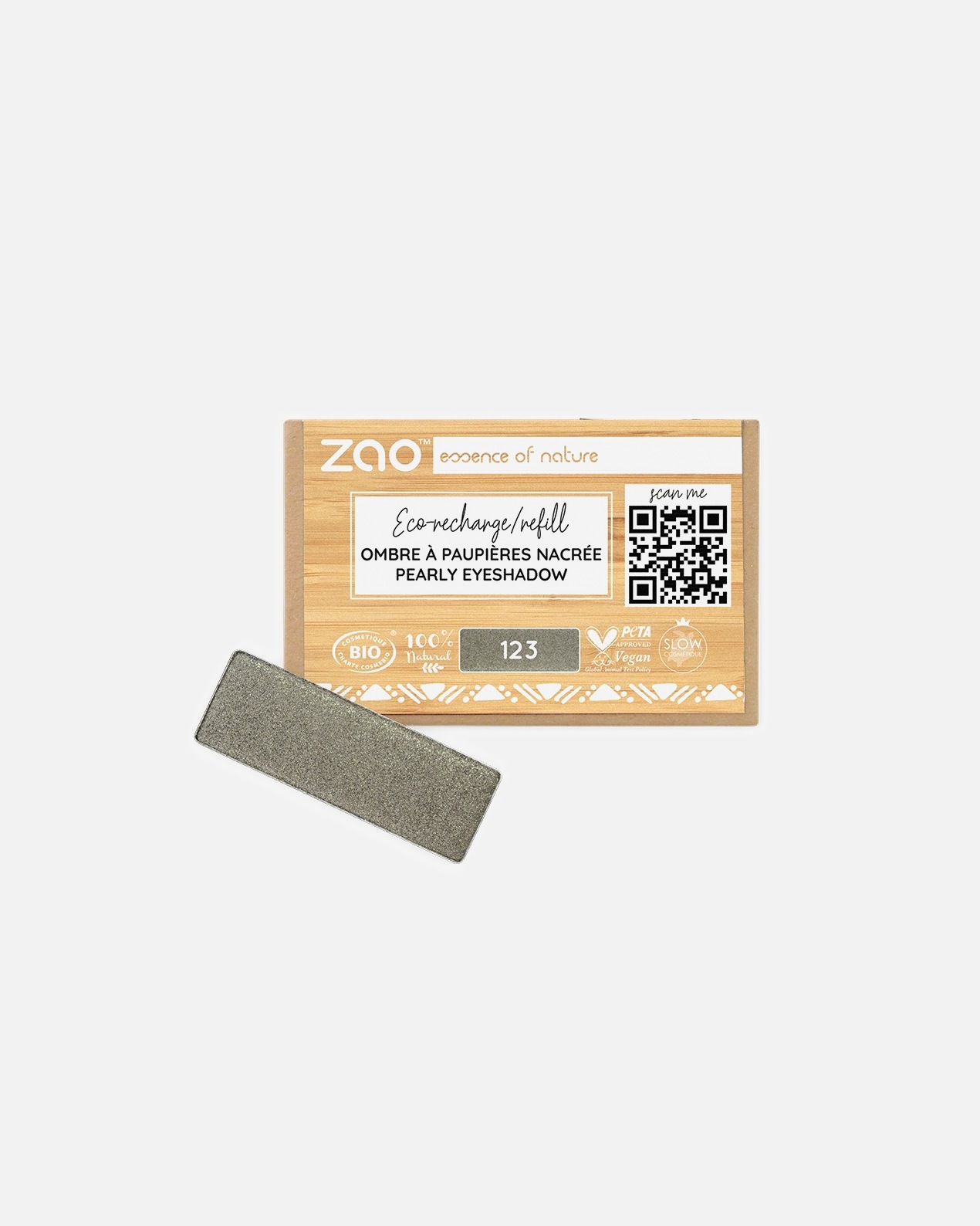 Ombre à paupières pour Unisexe ZAO Rectangle - Recharge 123