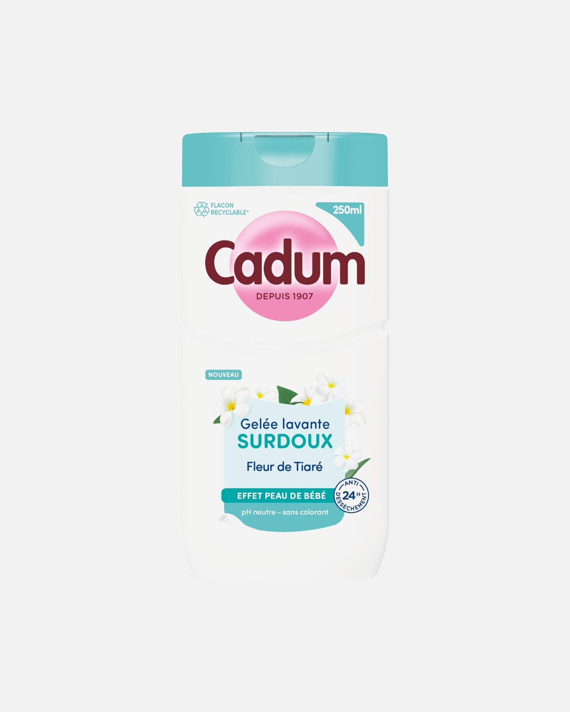 Gel douche pour Unisexe Cadum Surdoux Fleur de Tiaré 250 ml