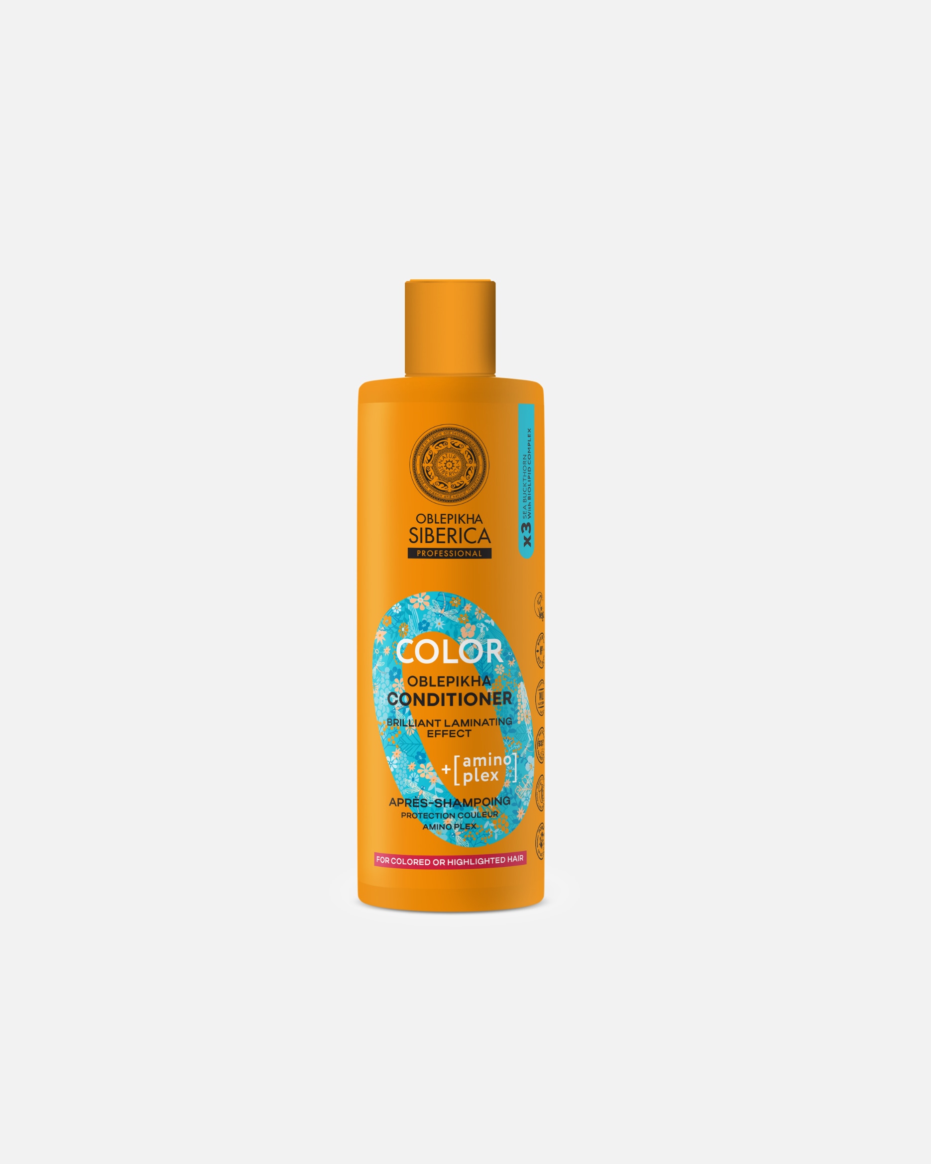 Soin pour le cuir chevelu pour Unisexe Natura Siberica Oblepikha Après-shampoing Color à l'argousier 400 ml