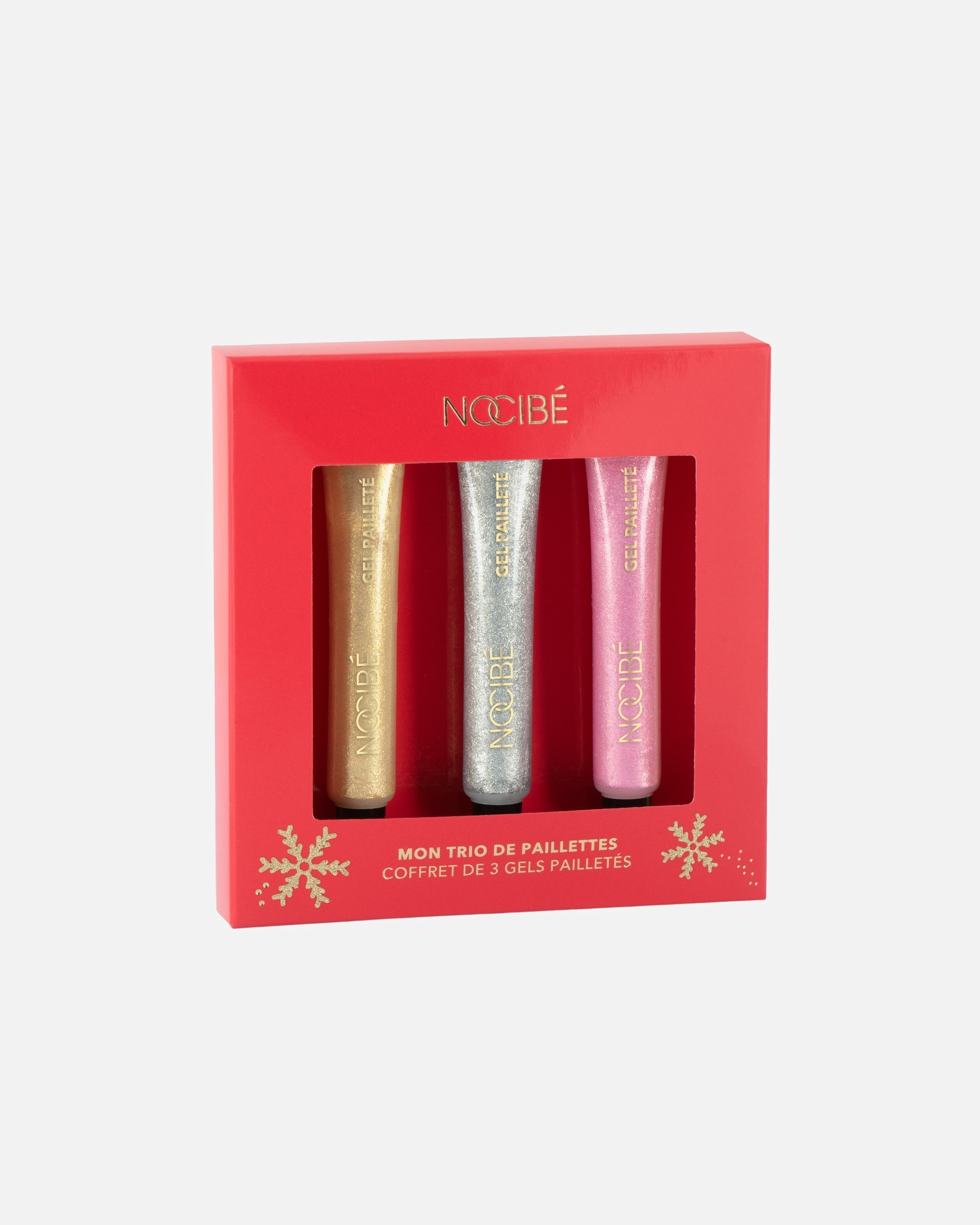 Coffret de maquillage pour le teint pour Femme Nocibé Ligne de marque standard Mon Trio de Paillettes 1 pièce
