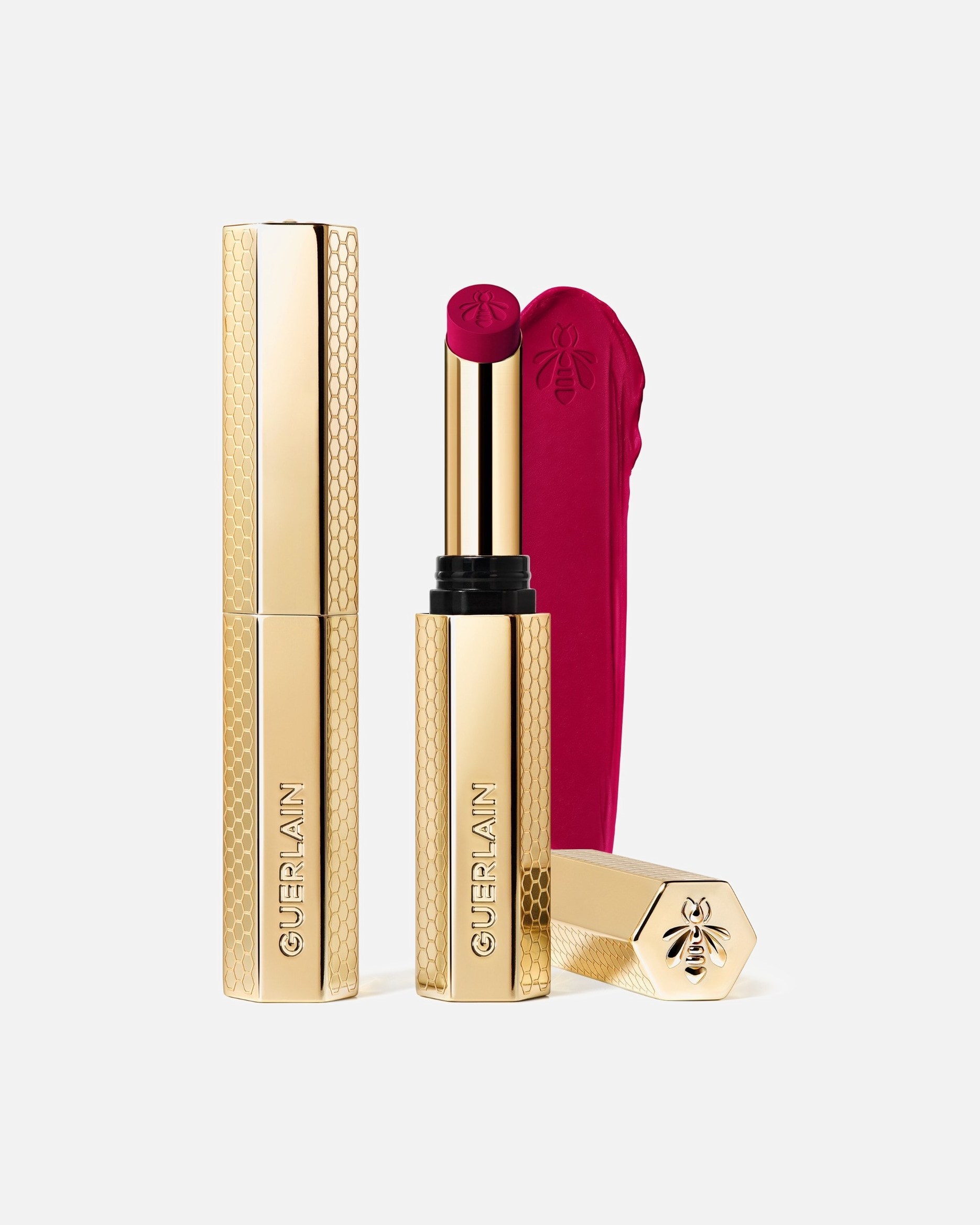 Rouge à lèvres pour Unisexe Guerlain KissKiss Le Rouge à Lèvres Intense Au Miel - Rechargeable 395 BOLD FUCHSIA