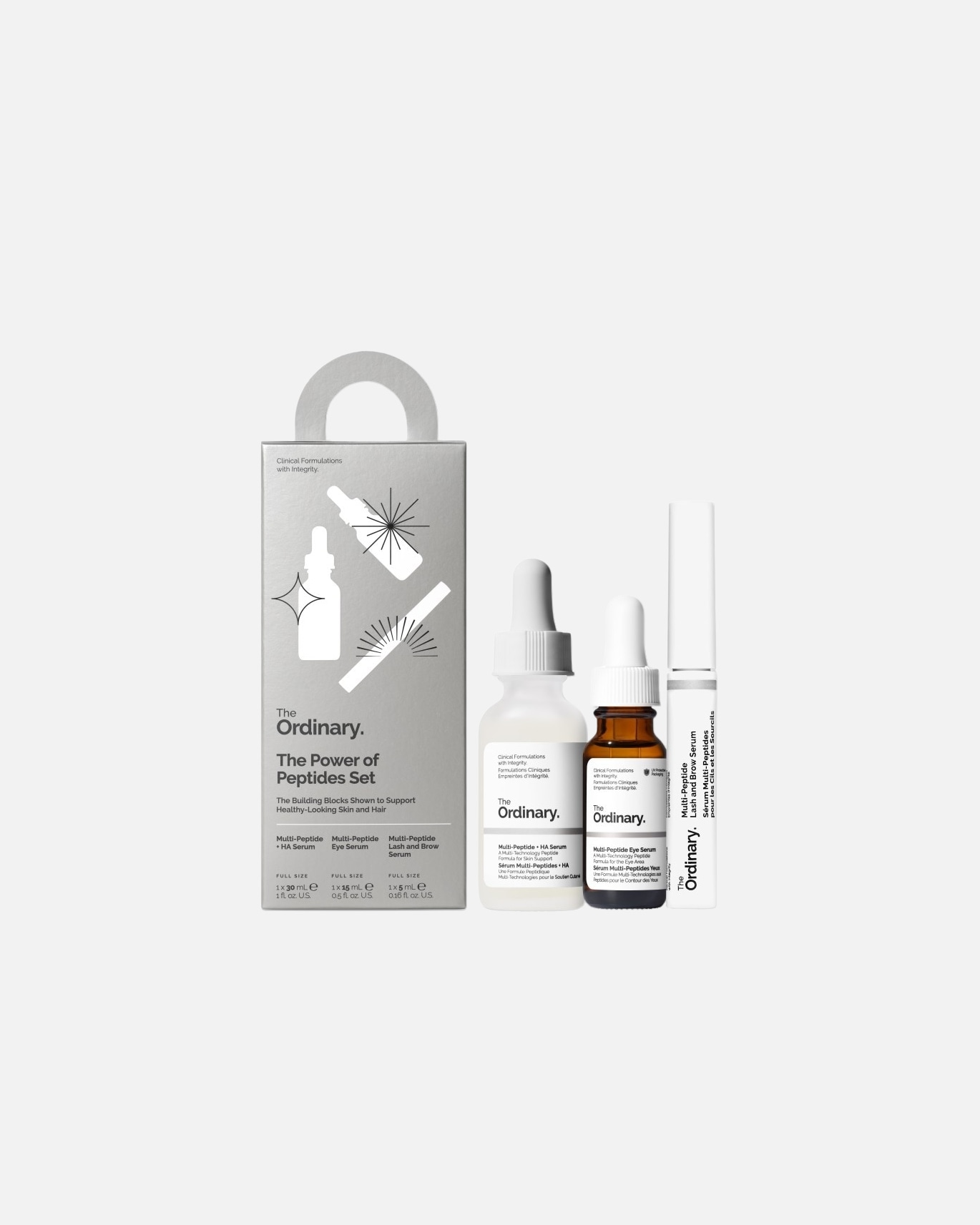 Coffret soin visage pour Unisexe The Ordinary Le Set "Le Pouvoir des Peptides" 1 pièce