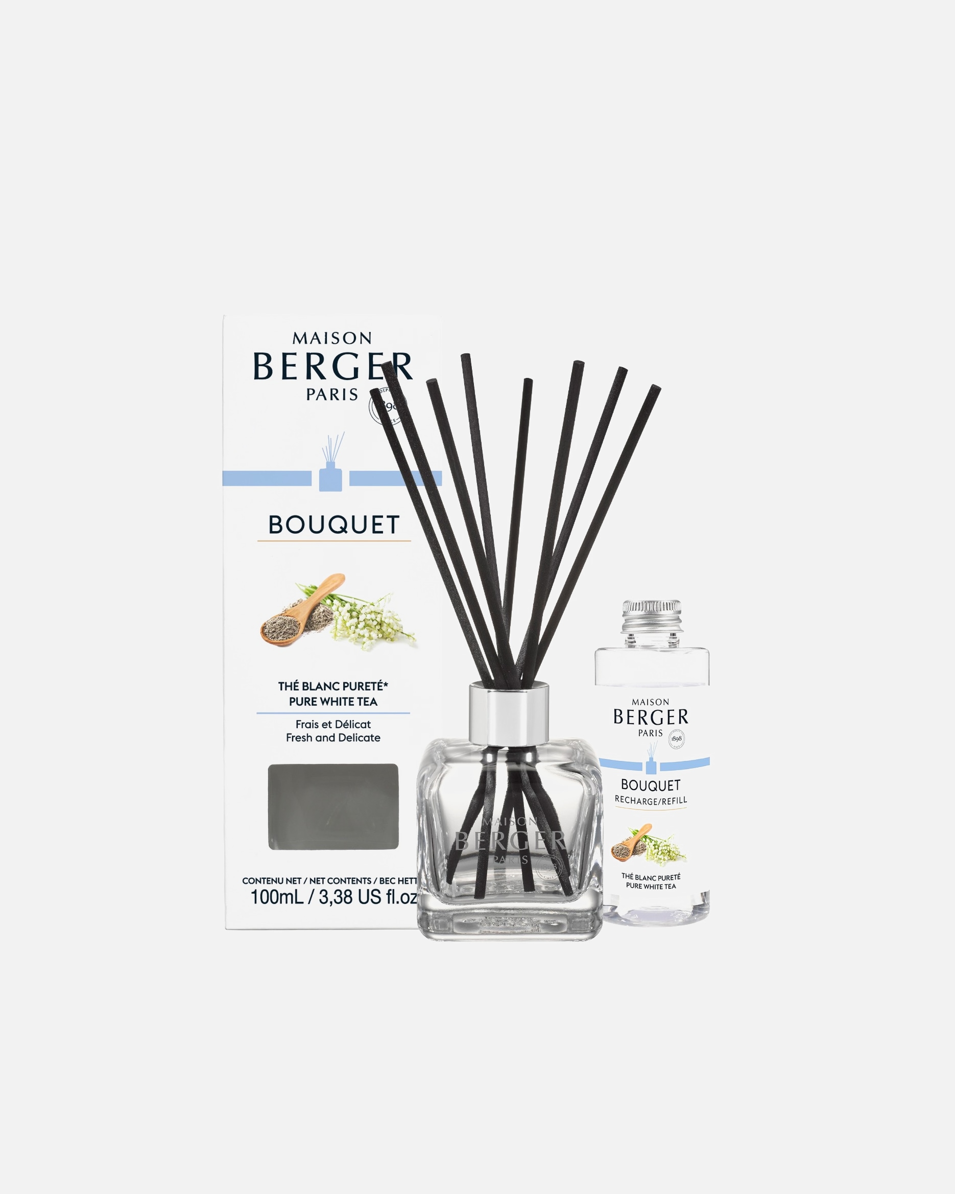 Parfum d'ambiance pour Unisexe Maison Berger Bouquet Glacon The Blanc Purete 1 unité