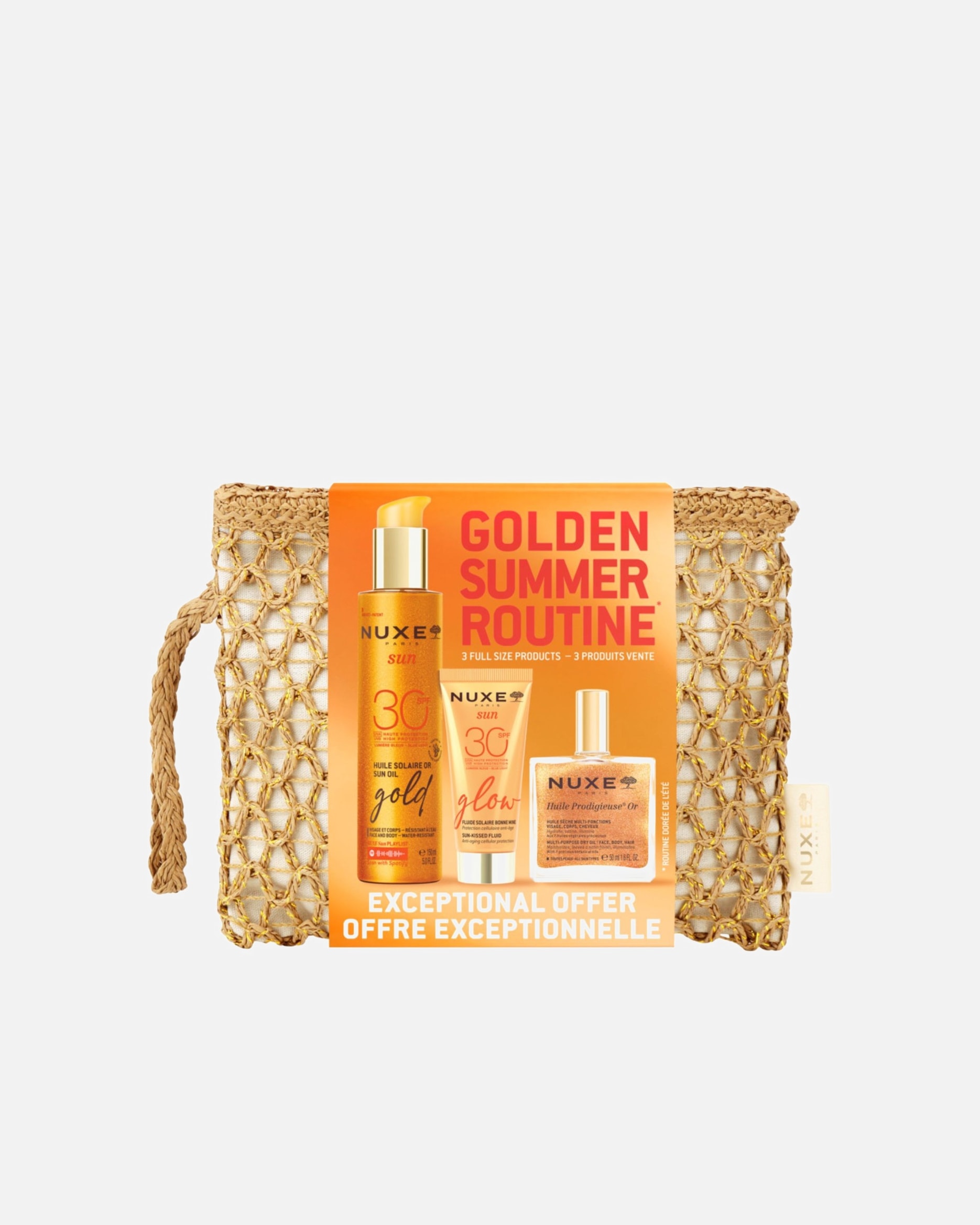 Set de voyage pour Unisexe NUXE Golden Summer Routine 1 unité