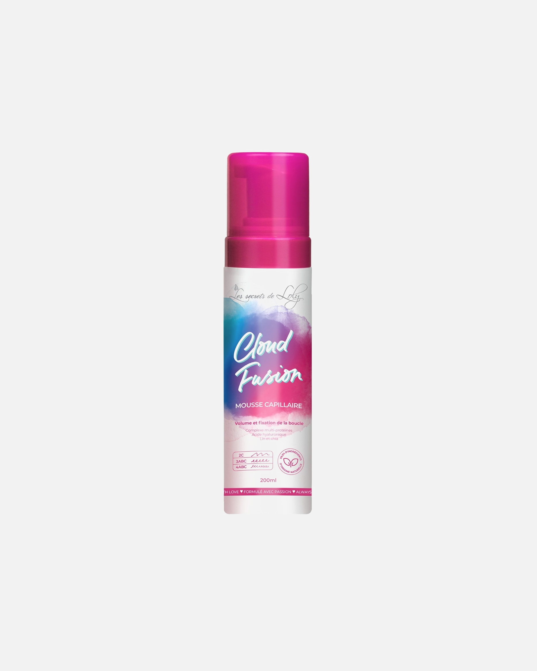 Mousse cheveux pour Unisexe Les Secrets de Loly Cloud Fusion 200 ml