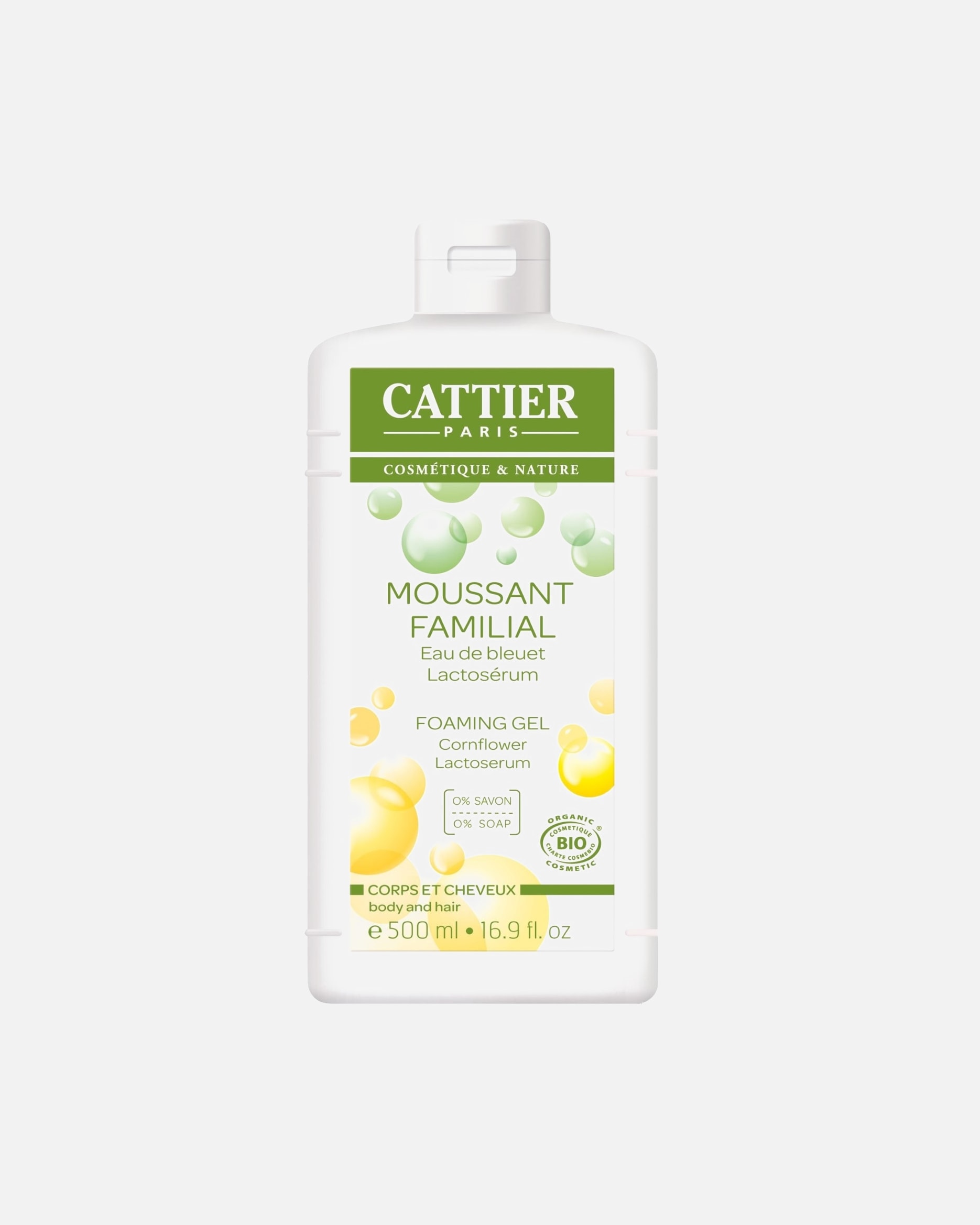 Gel douche pour Unisexe Cattier Moussant Familial au Lactoserum - 500ml 500 ml