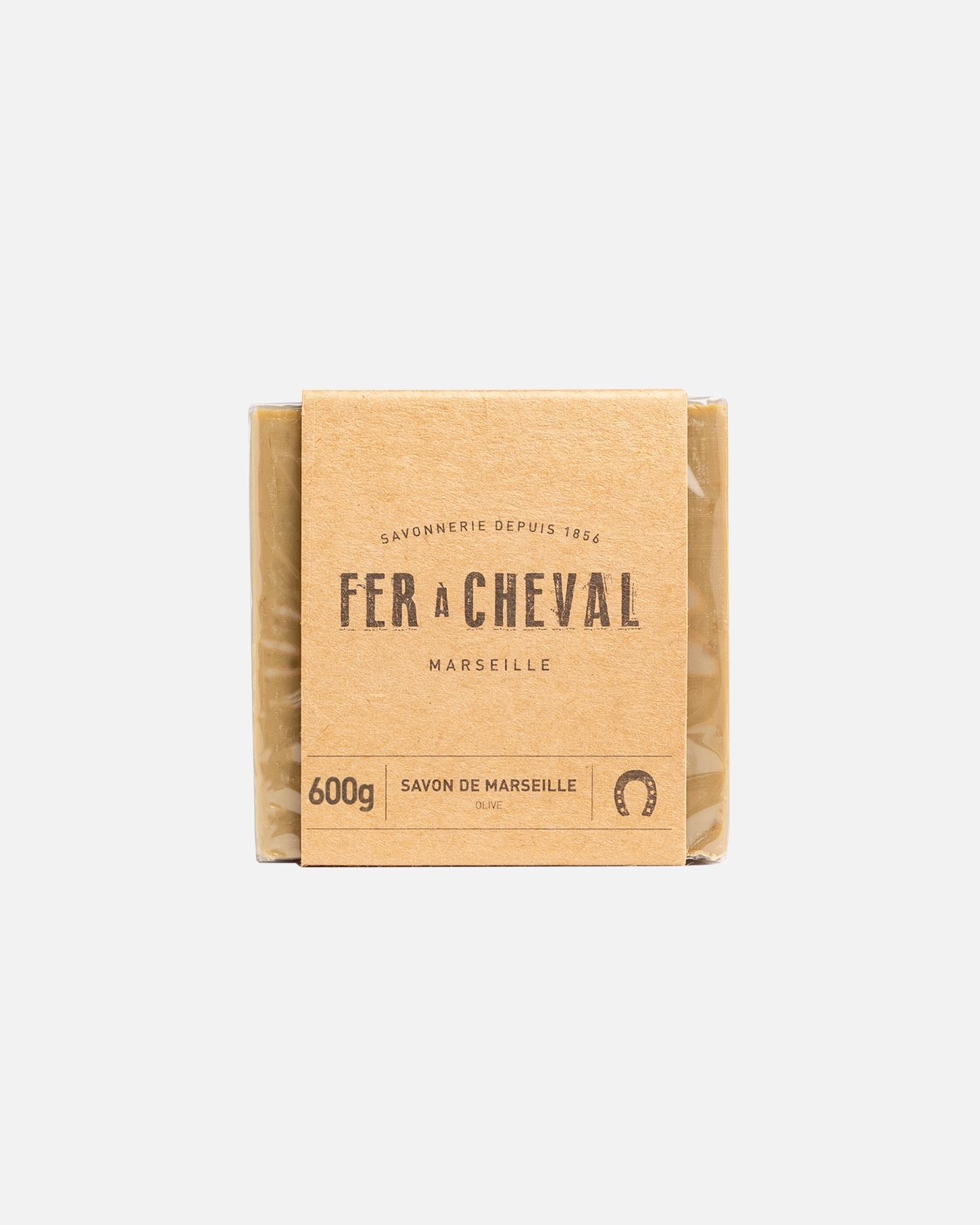 Savon pour les mains pour Unisexe Fer à Cheval Cube 100% olive Brut 600 g