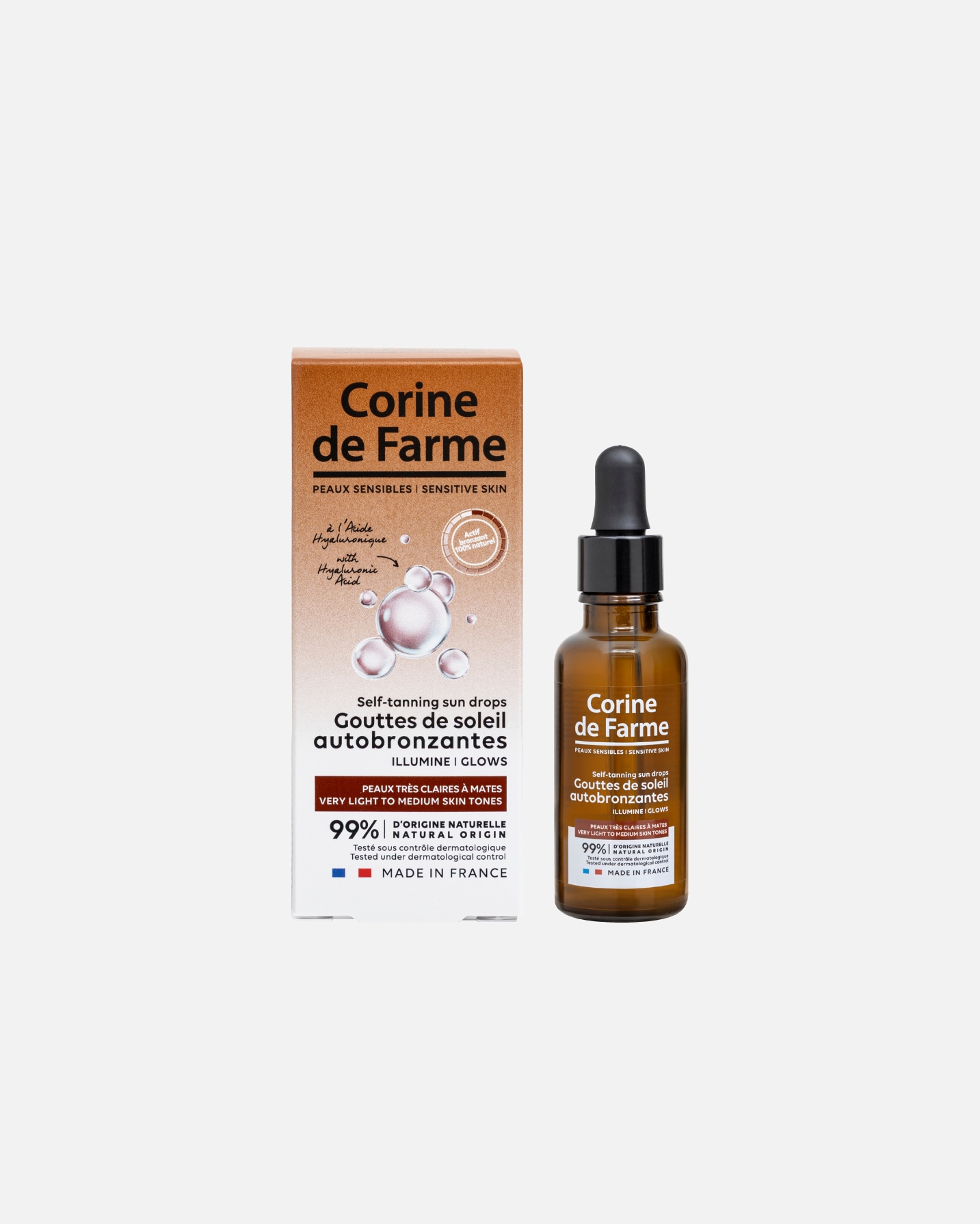 Auto-bronzant pour Unisexe CORINE DE FARME Goutte de soleil autobronzantes 30 ml