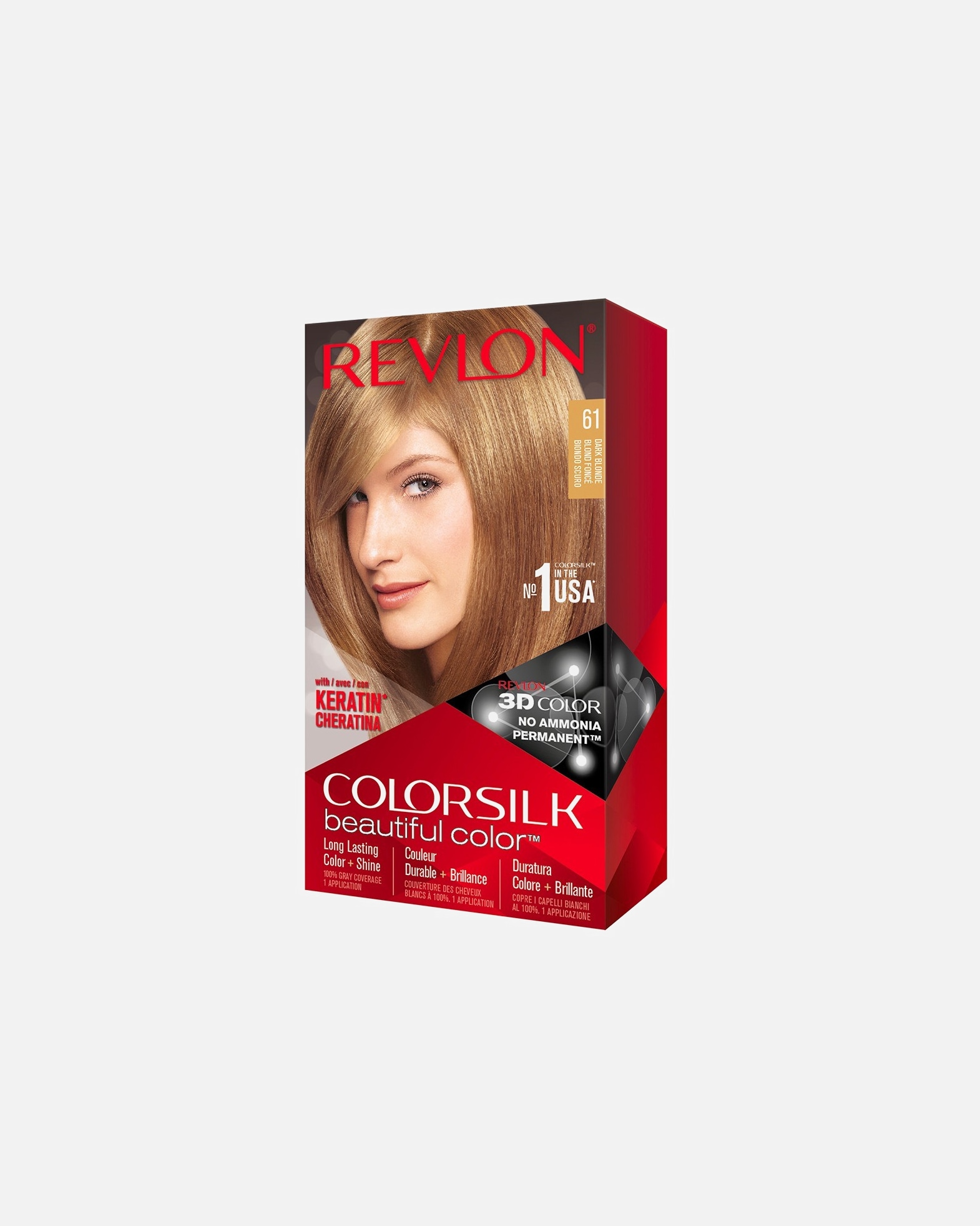 Coloration cheveux pour Unisexe Revlon ColorSilk Beautiful Color N°061 Blond foncé