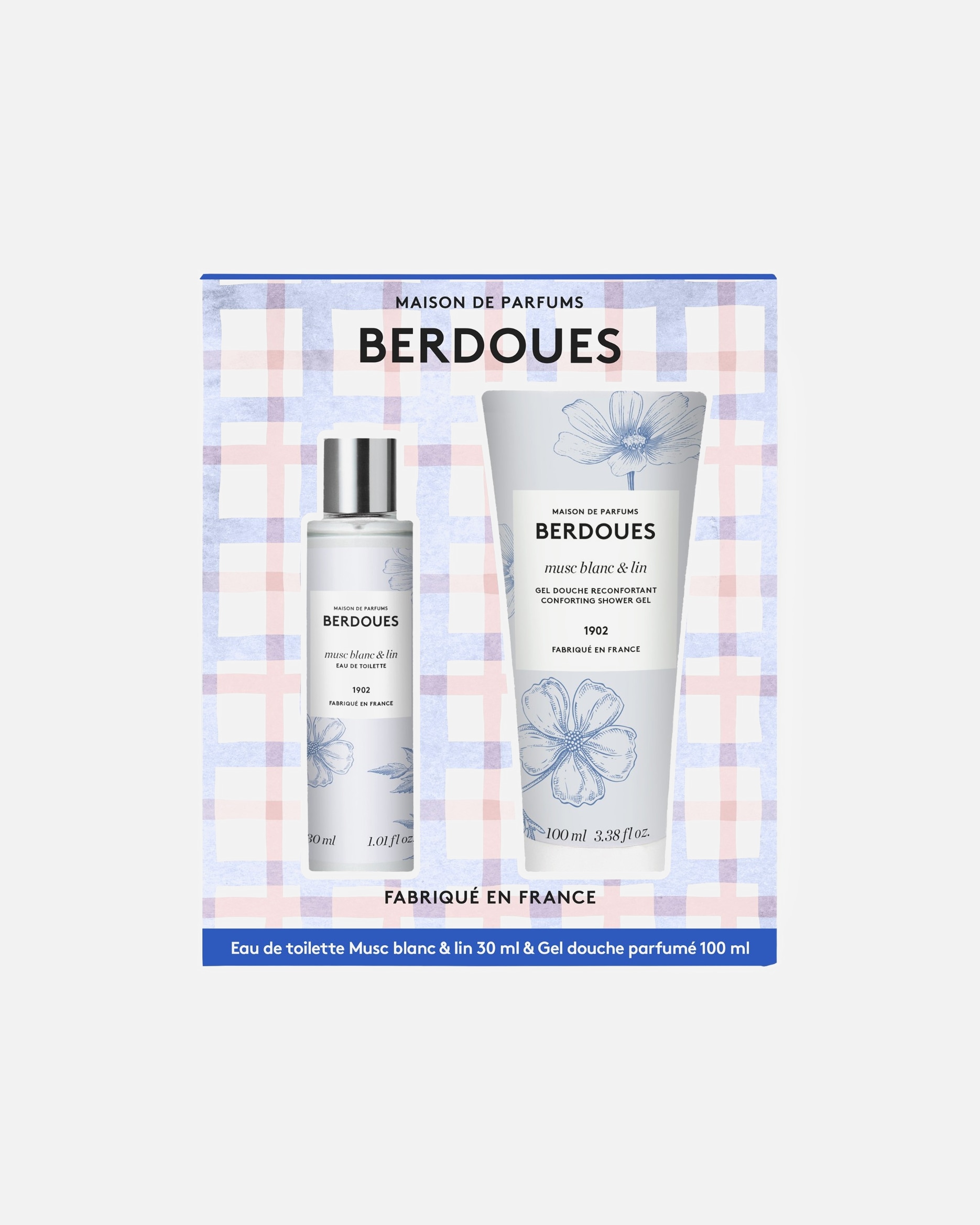 Coffret parfum pour Femme Berdoues Musc blanc & Lin Eau de Toilette 1 unité