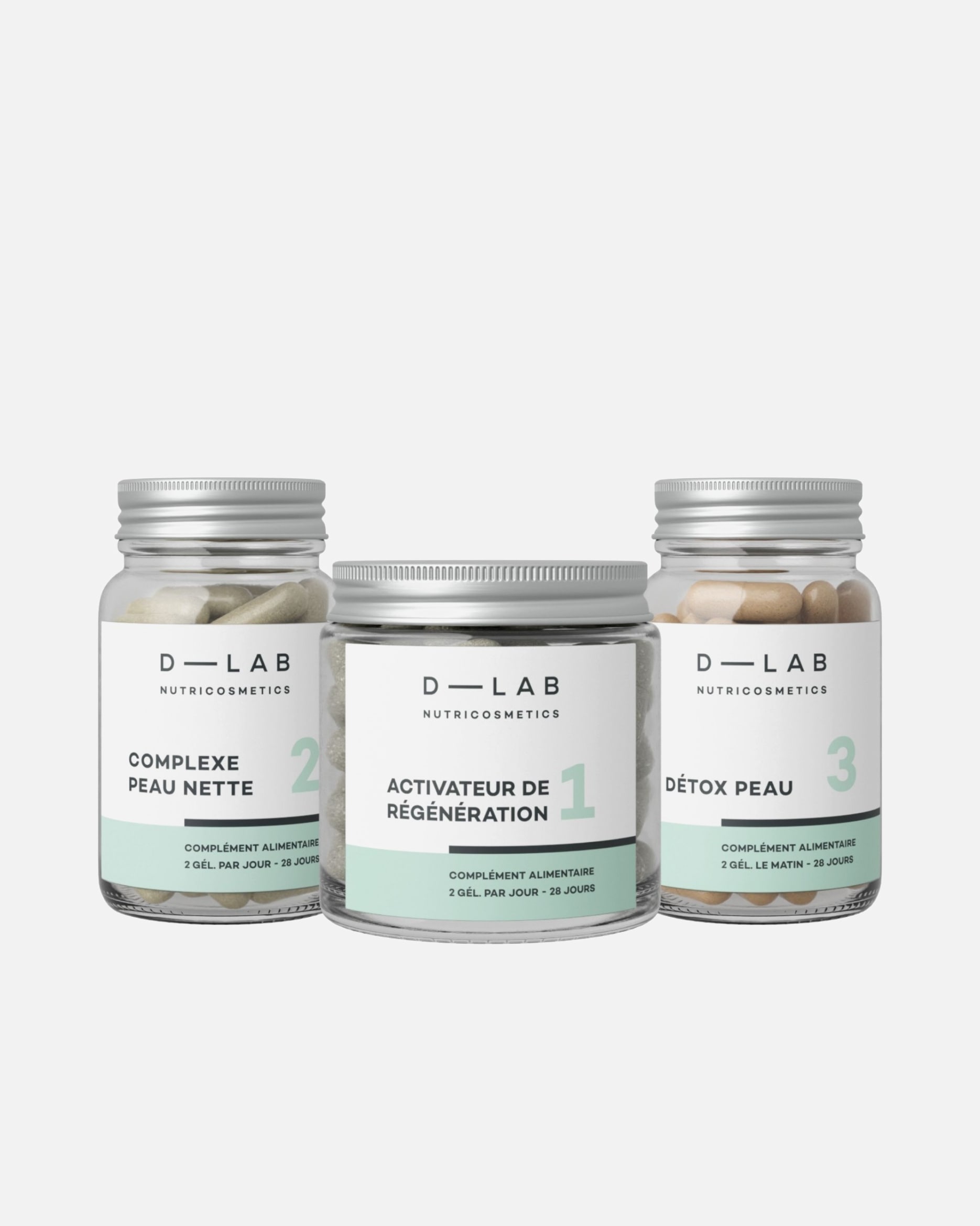 Complément alimentaire pour Unisexe D-LAB NUTRICOSMETICS Programme Peau-Parfaite Cure 1 mois